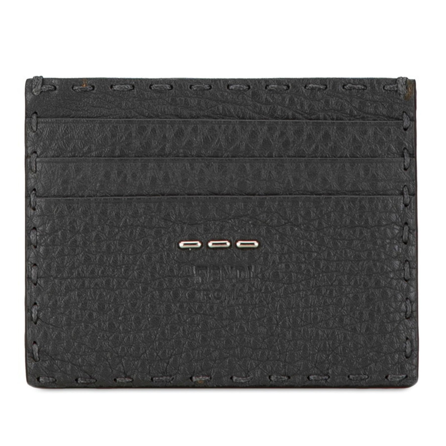 FENDI Card Case Leather