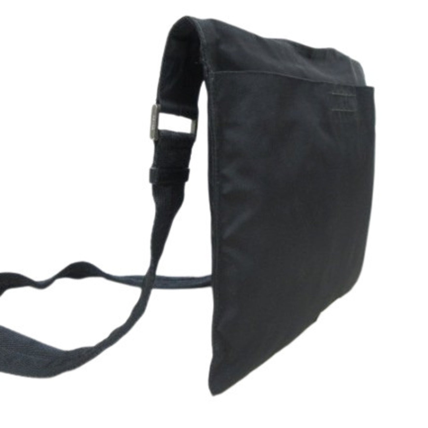 PRADA Triangle Shoulder Bag - Nylon and Leather, Men's No Gusset, Mark