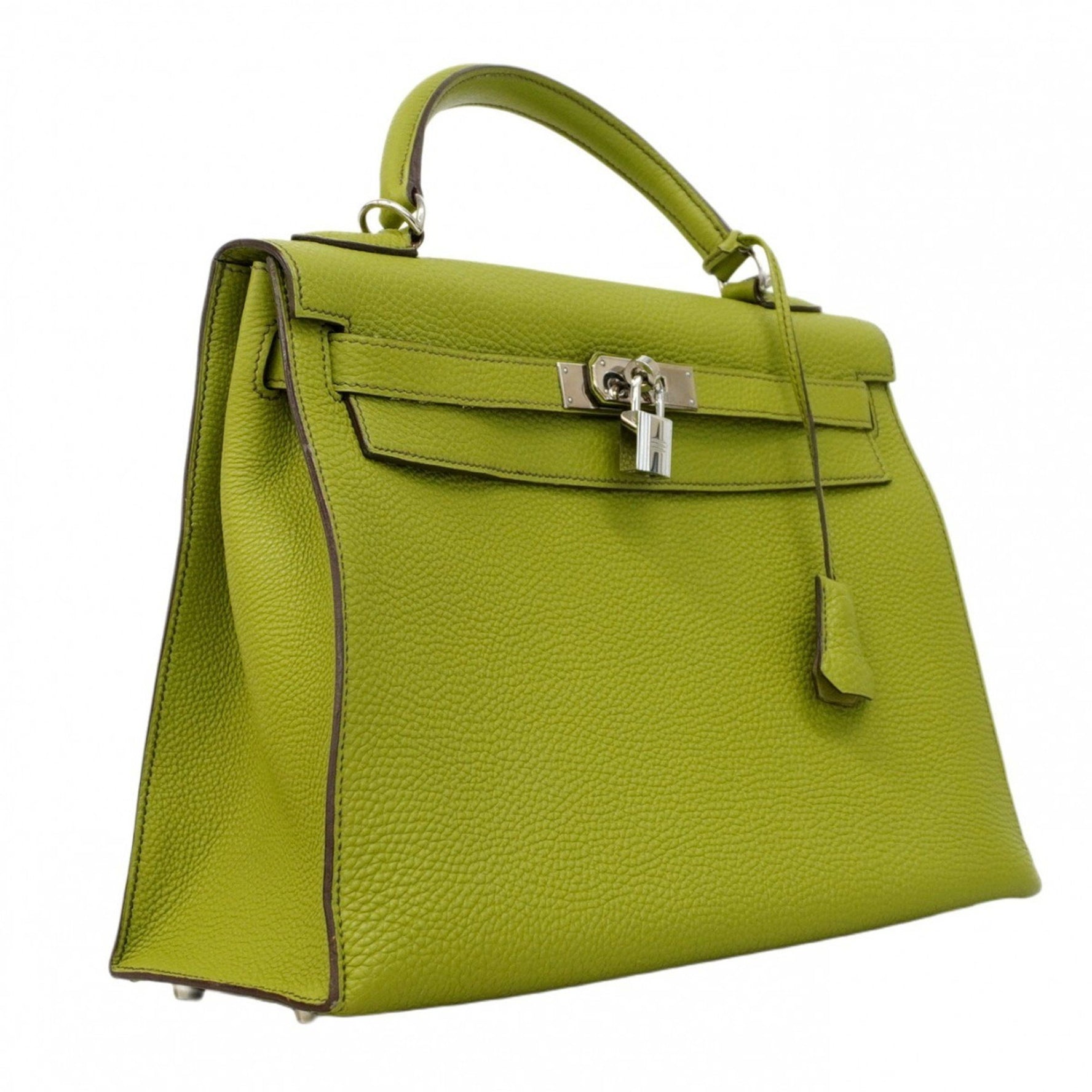 Hermes Hermès Kelly 32 Togo Anise Green Handbag with I Stamp, 2-Way Bag for Women