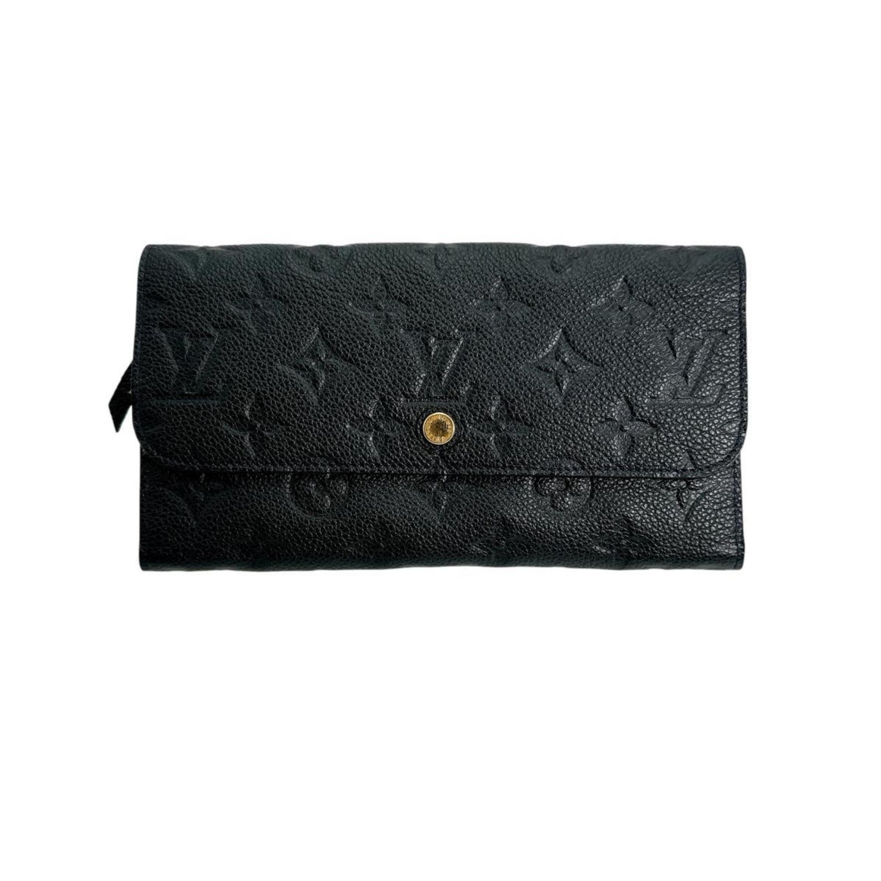 Louis Vuitton Long Wallet Tri-fold Monogram Empreinte Leather Portefeuille Virtuose Infini