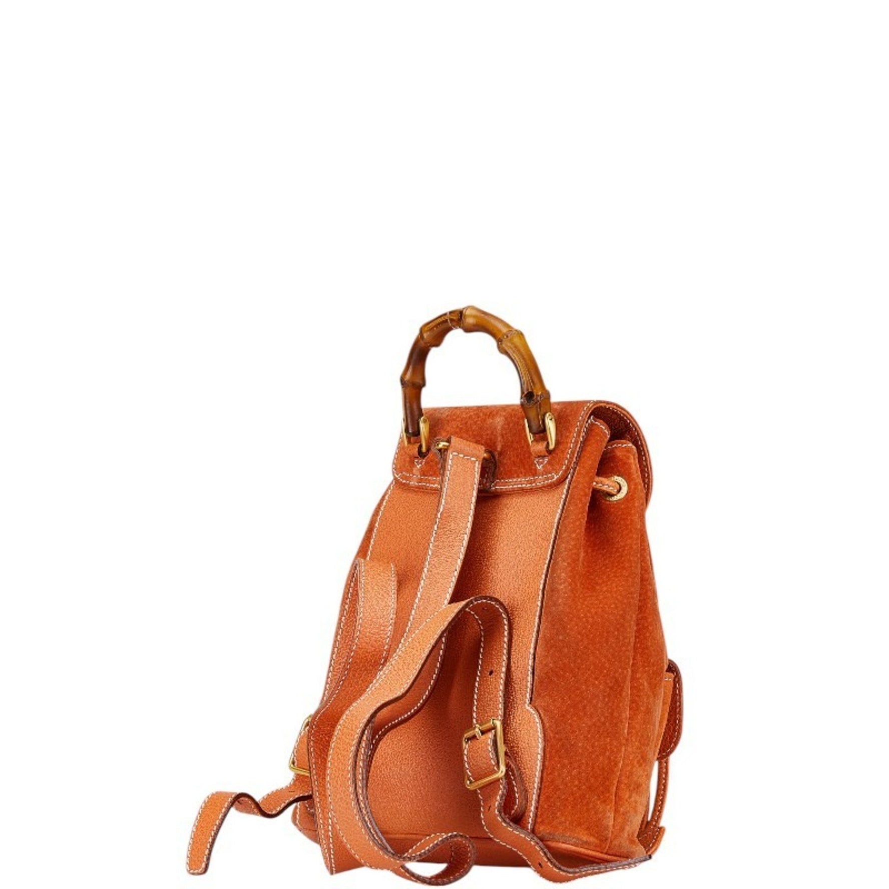 Gucci Bamboo Backpack 003 2058 0030 Suede Leather
