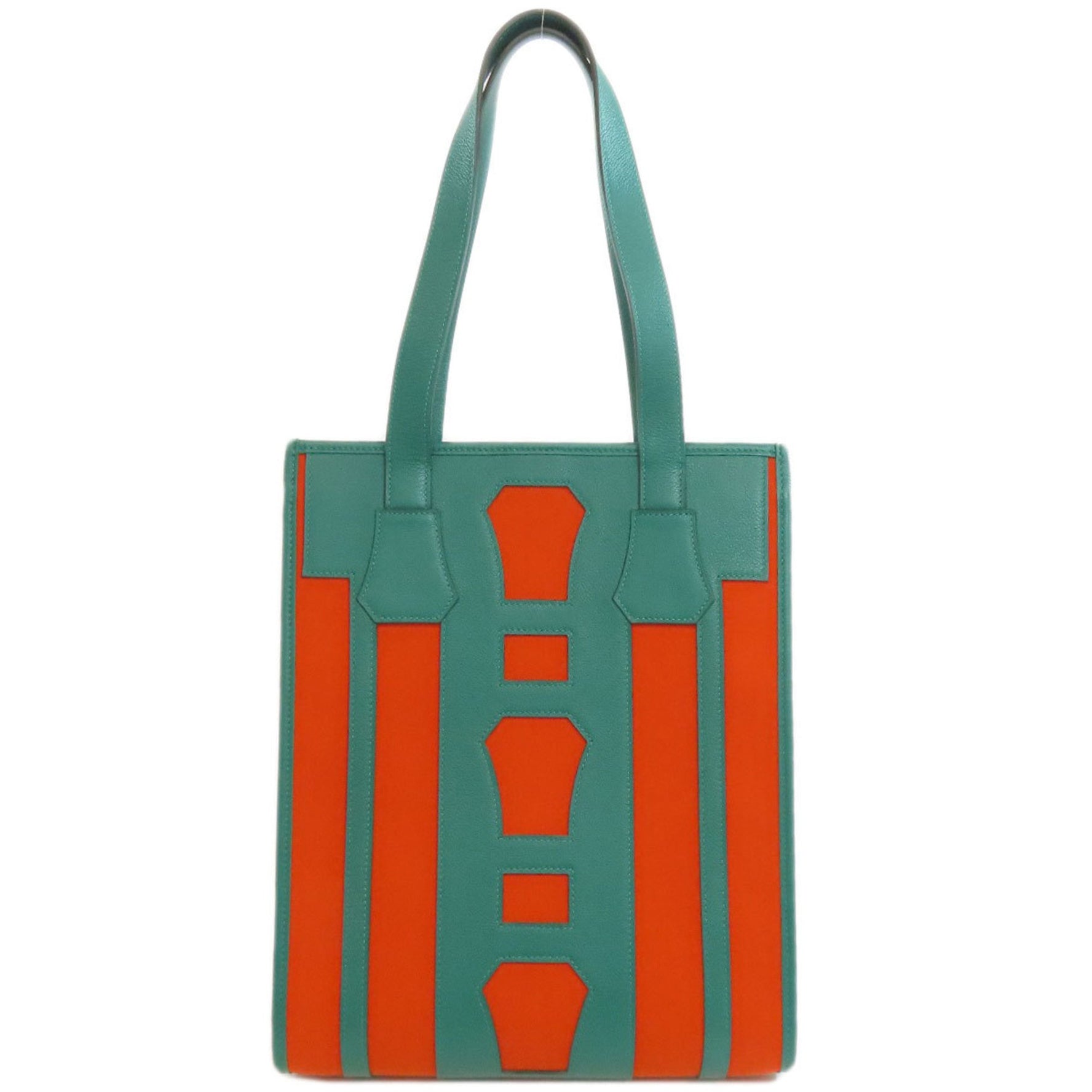 Hermes Petite H Belle Tote Bag Canvas Calfskin