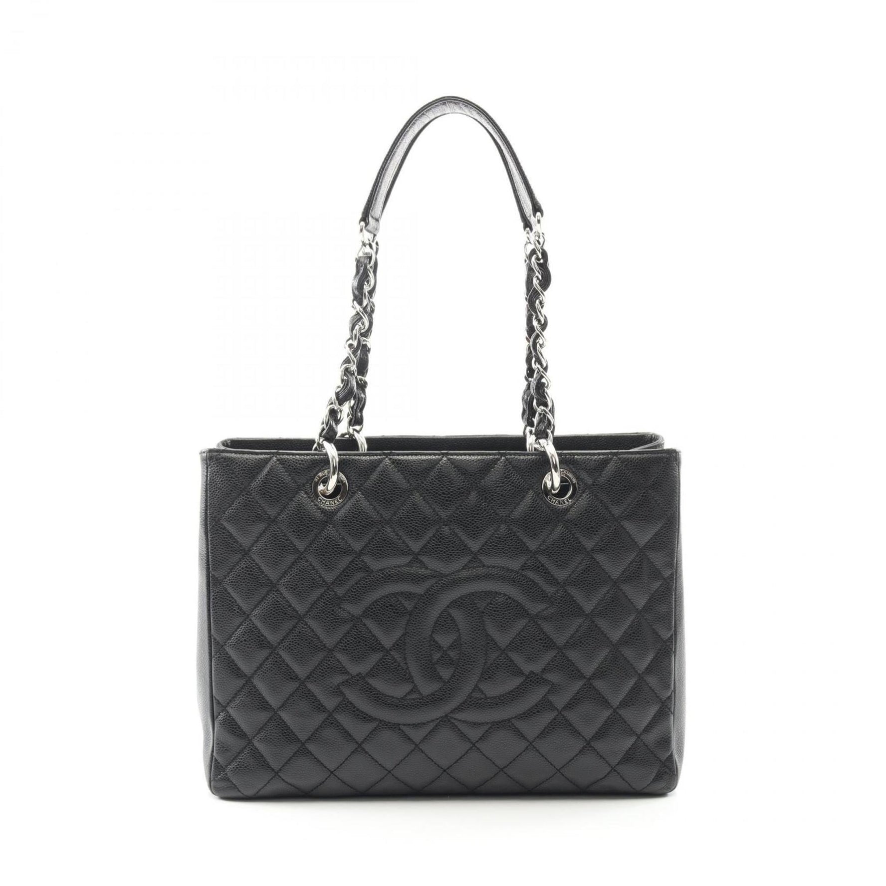 CHANEL Matelasse Grand Shopping GST Tote Bag in Grained Calfskin Caviar