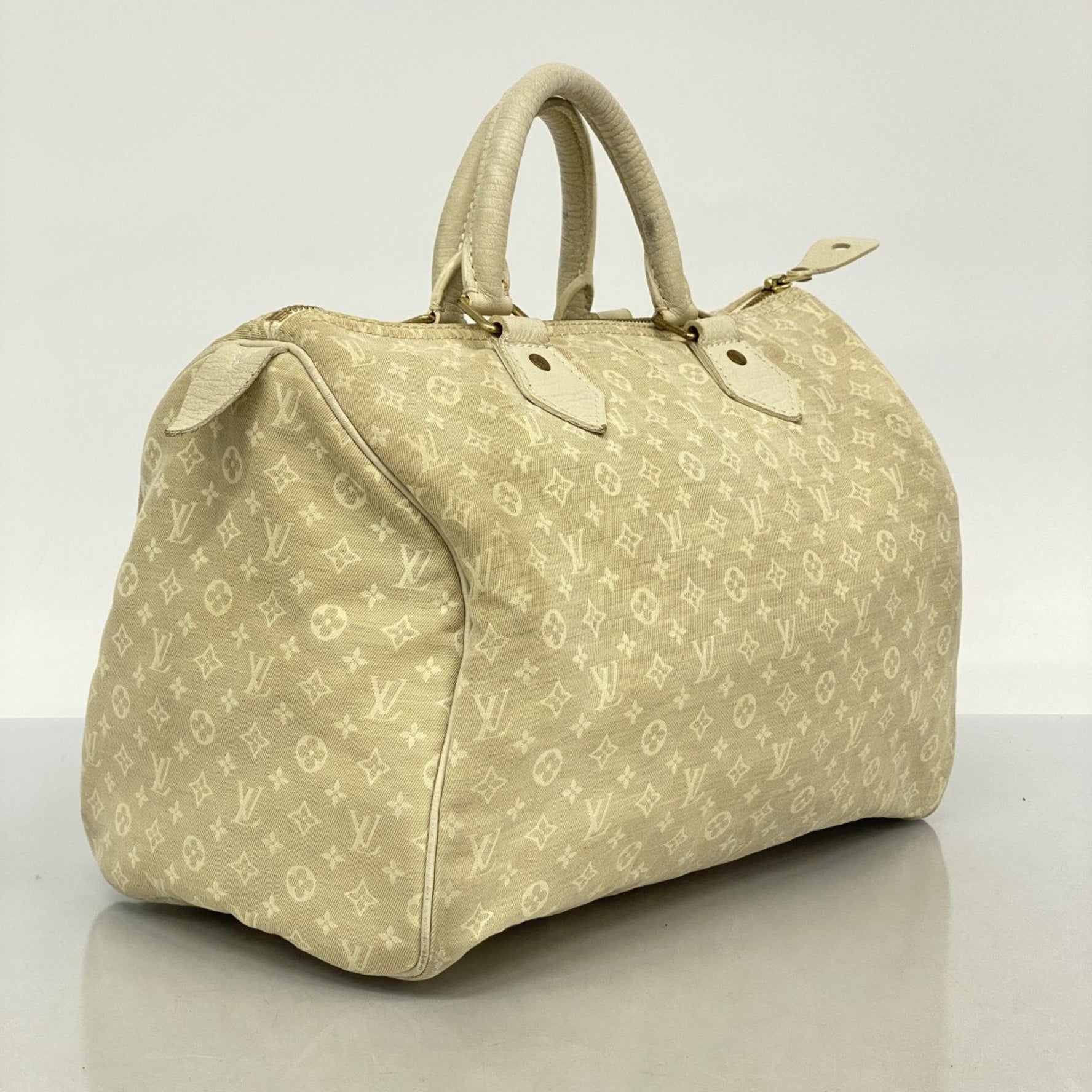 Louis Vuitton Monogram Mini Lan Speedy 30 Handbag