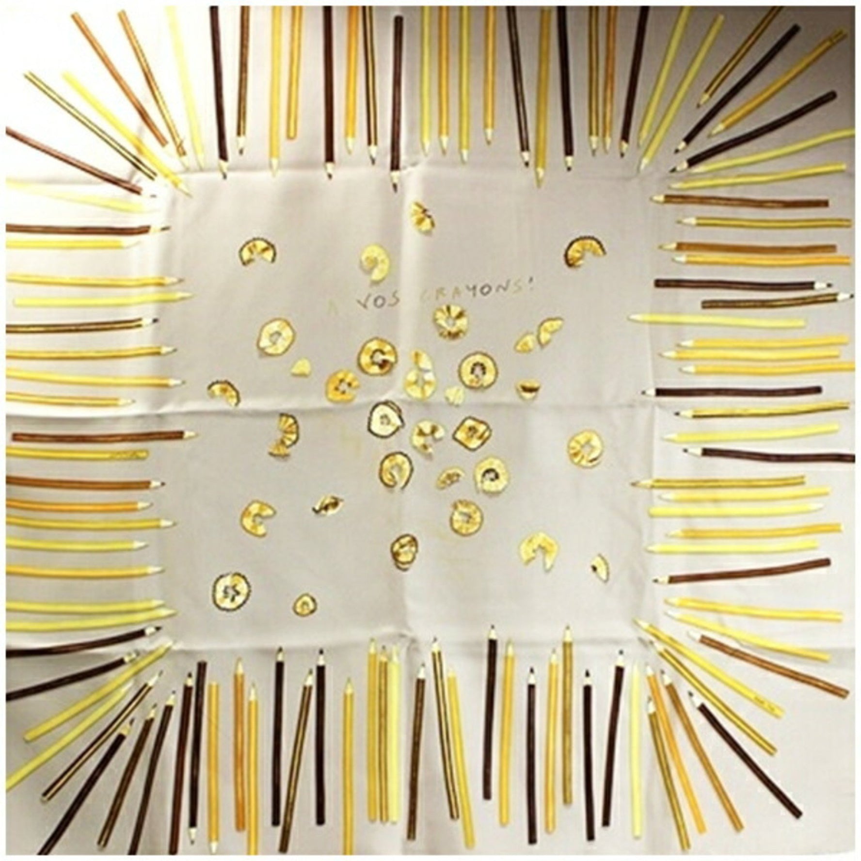 Hermes Silk Scarf Muffler A VOS CRAYONS