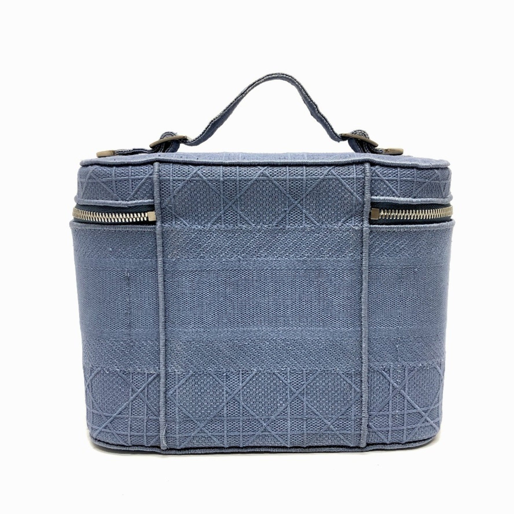 Christian Dior Dior Cannage Embroidered Vanity Bag, Canvas
