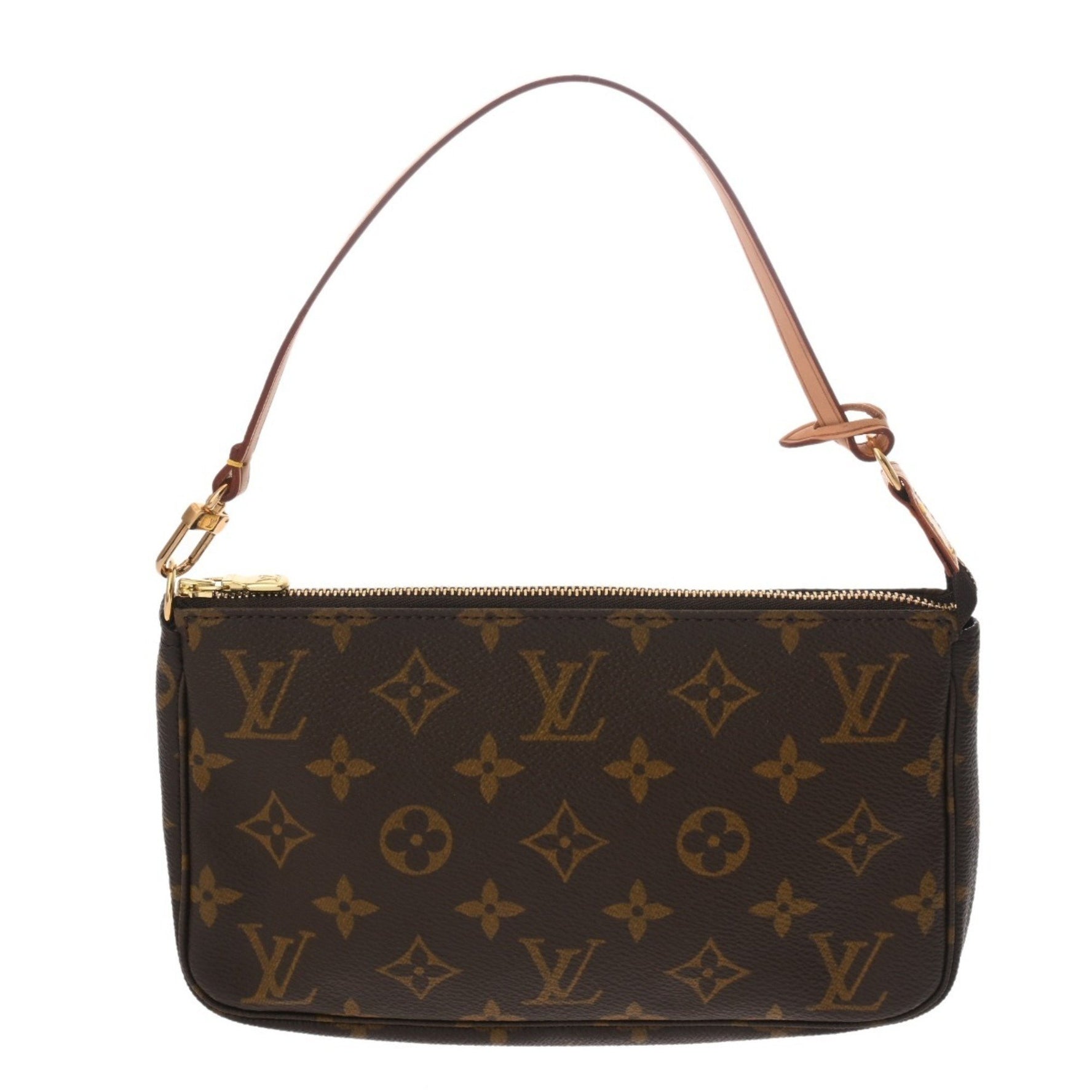 LOUIS VUITTON Monogram Canvas Accessory Pouch, Brown