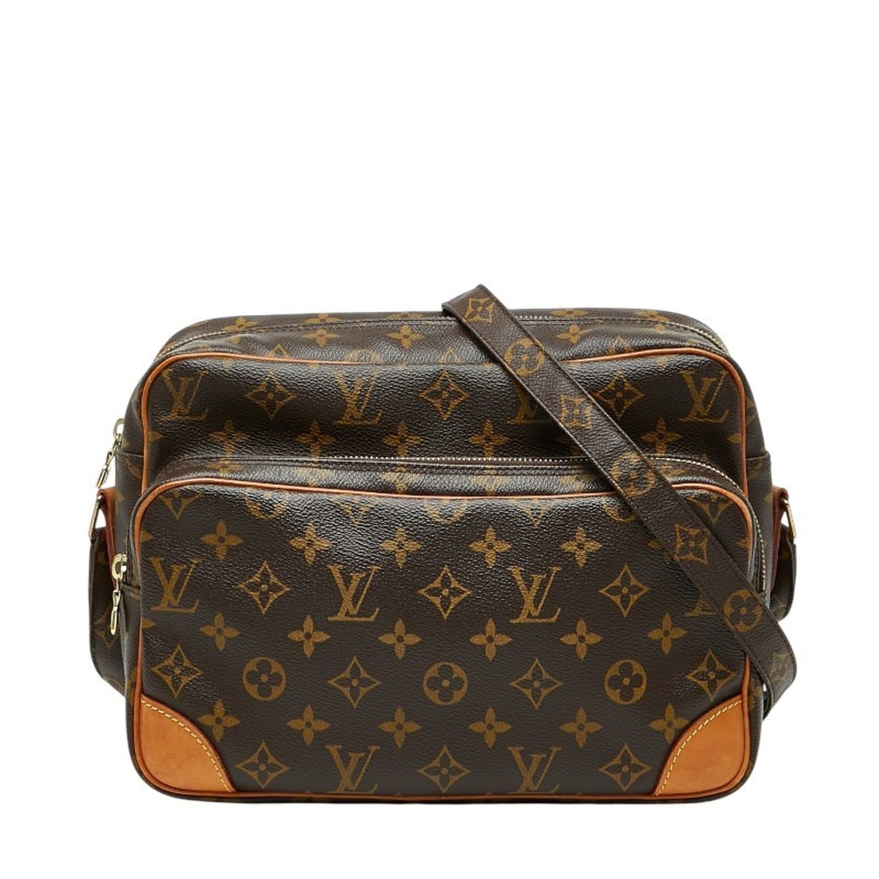 Louis Vuitton Monogram Nile Crossbody Shoulder Bag Brown Leather LOUIS VUITTON