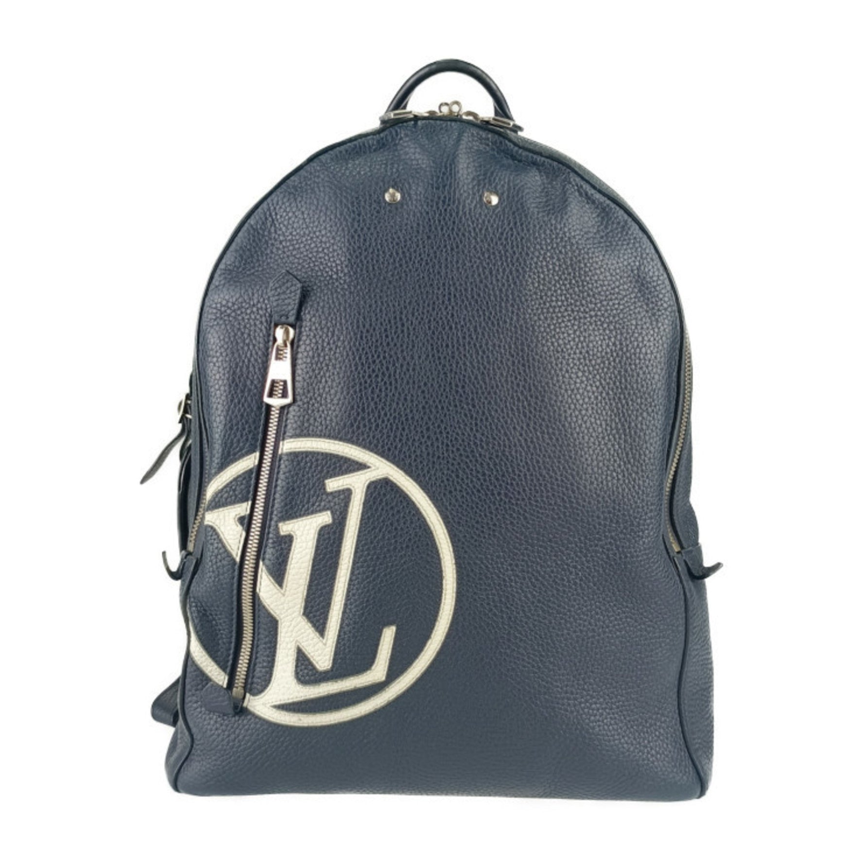 Louis Vuitton Backpack LV Circle Armand Dark Navy Taurillon Calf Leather Men's