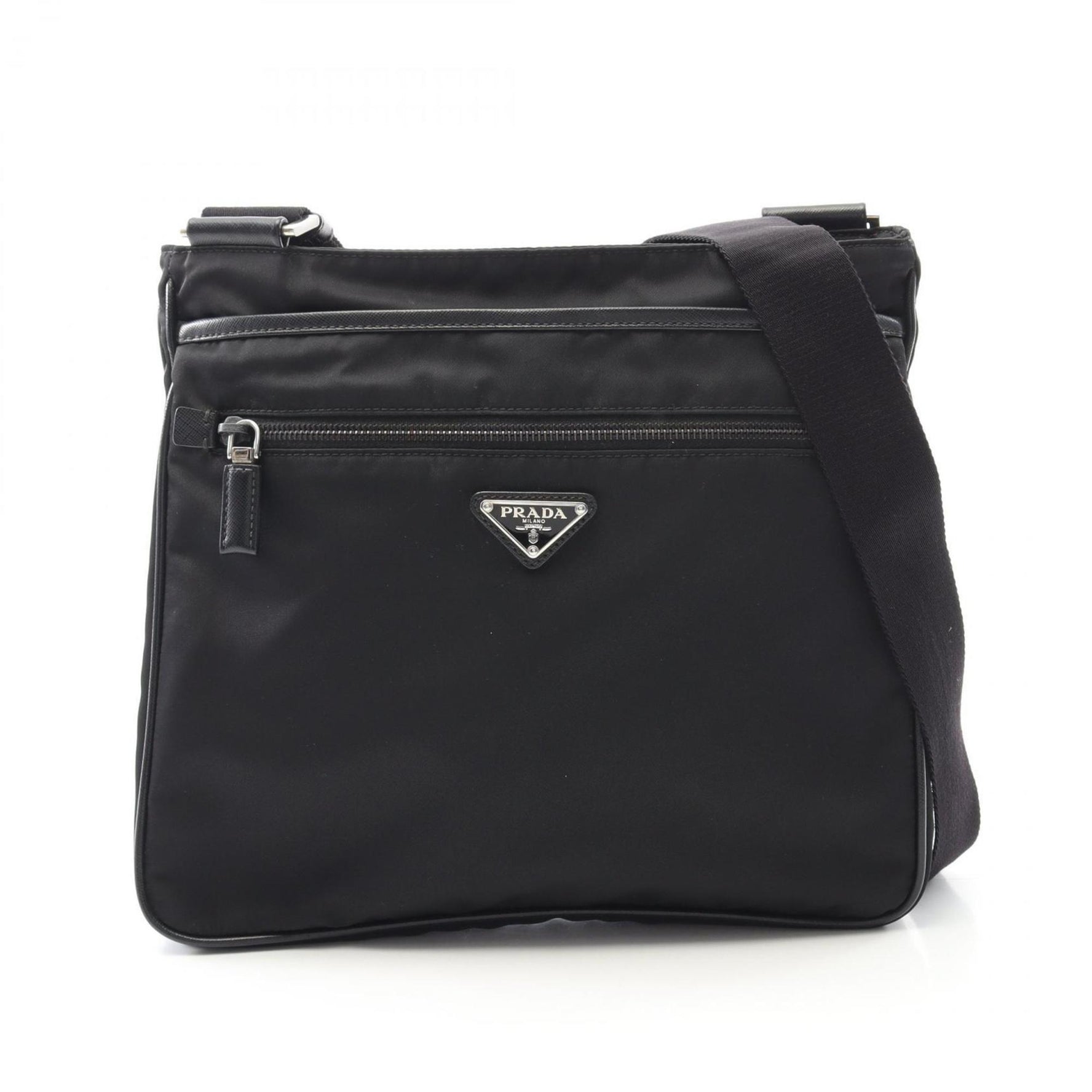 Prada shoulder bag in nylon and Saffiano leather