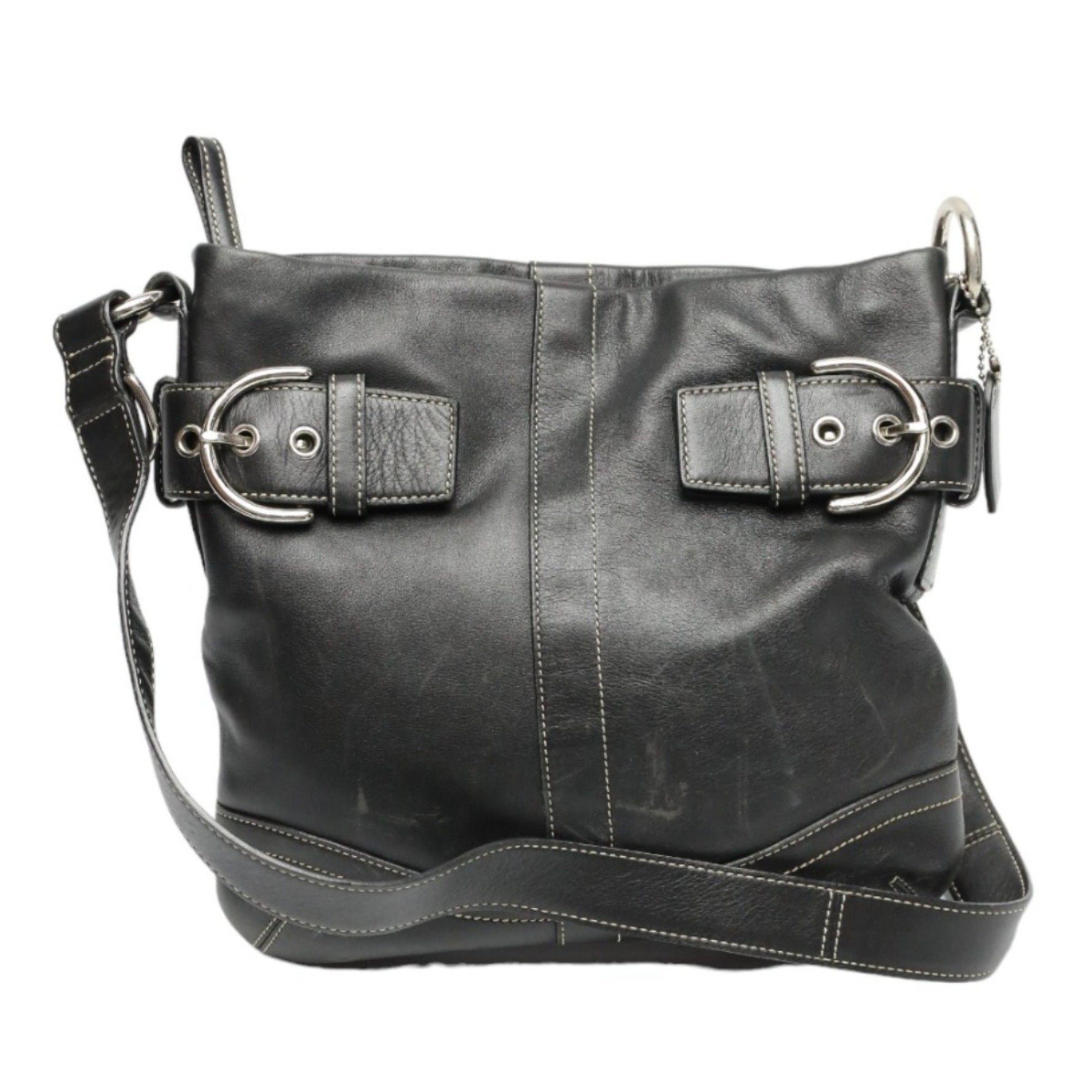 COACH Shoulder Bag Leather 1452