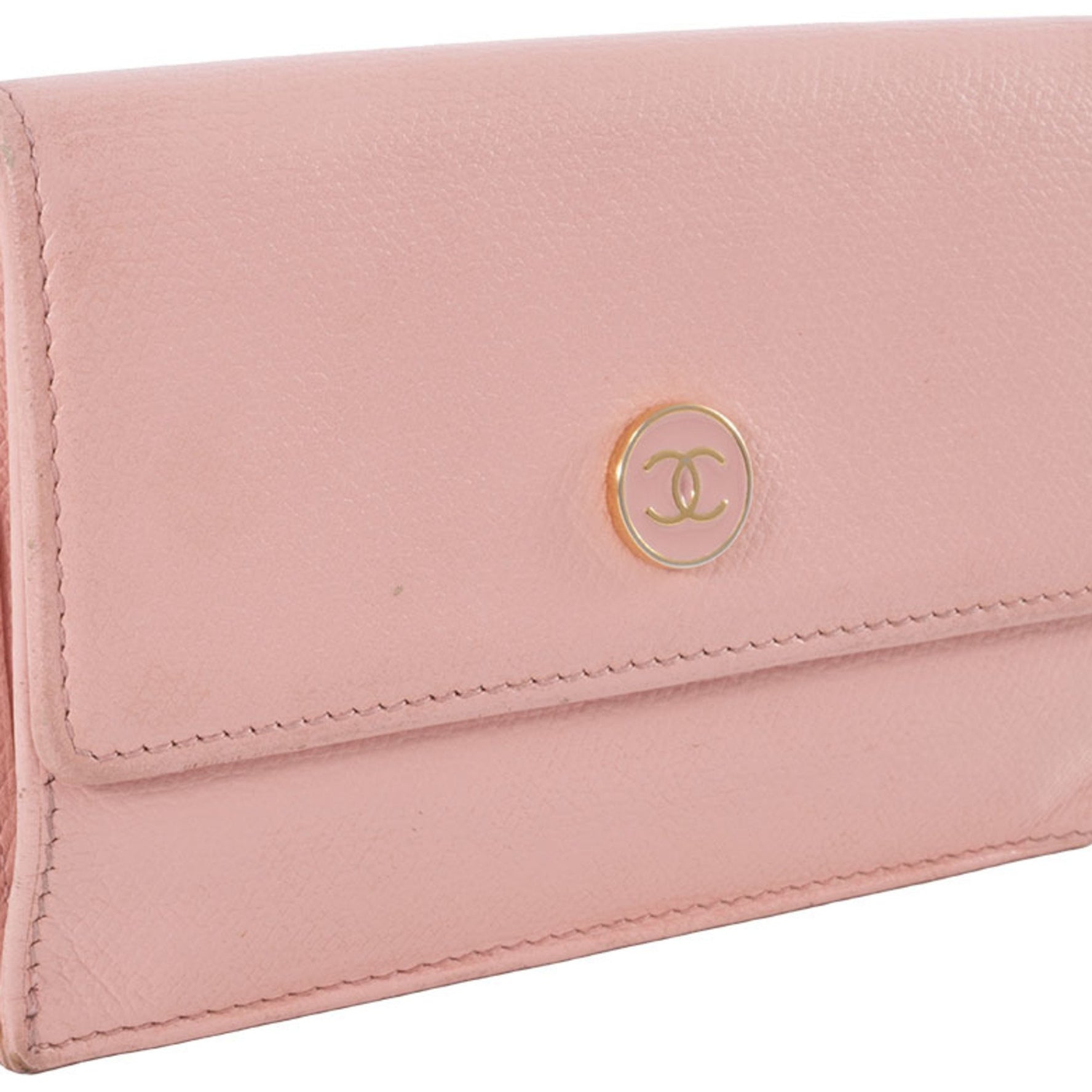 Chanel Coco Button Coin Case, Leather, Mark