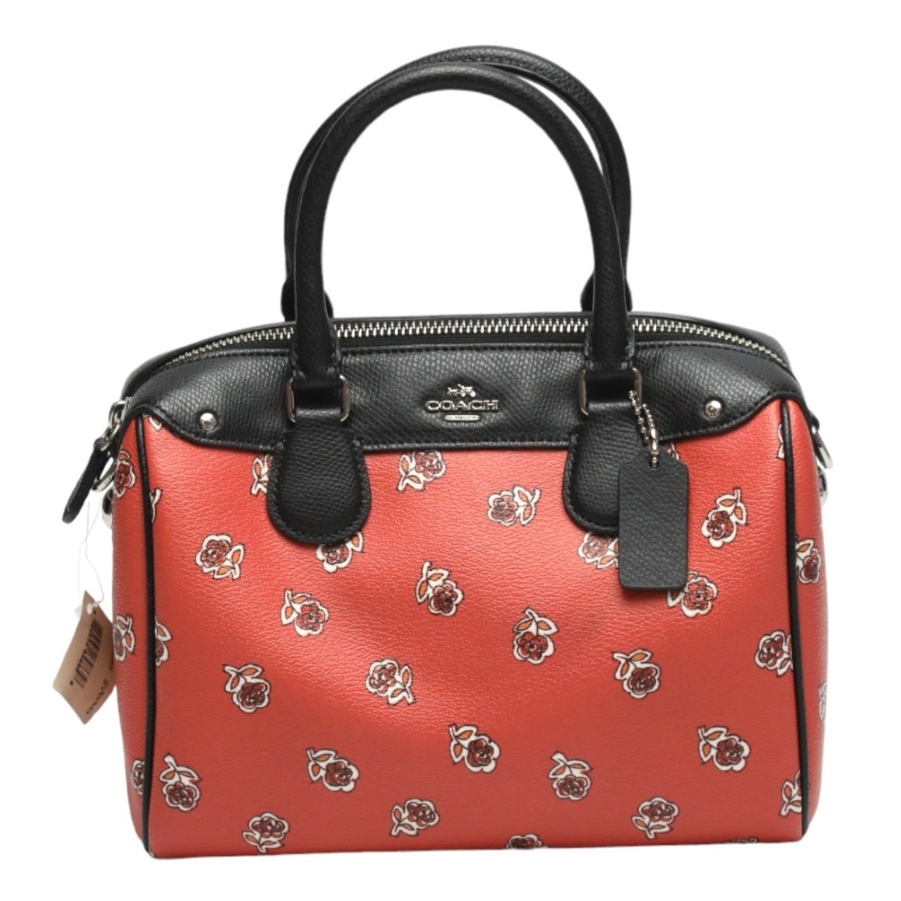 COACH Shoulder Bag Crossbody Mini Boston Product Orange x Black Handbag