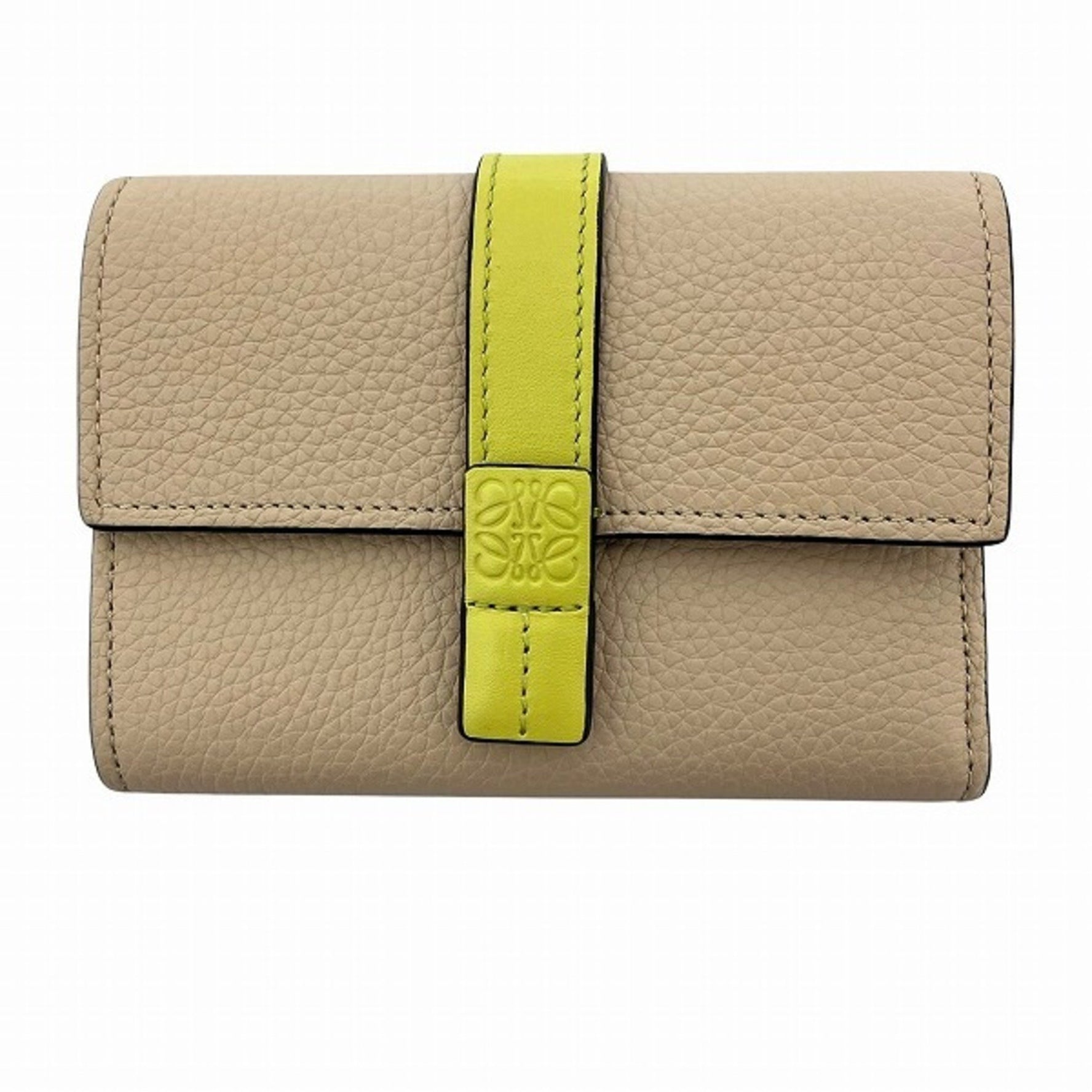 LOEWE Vertical Wallet Small Compact Tri-fold