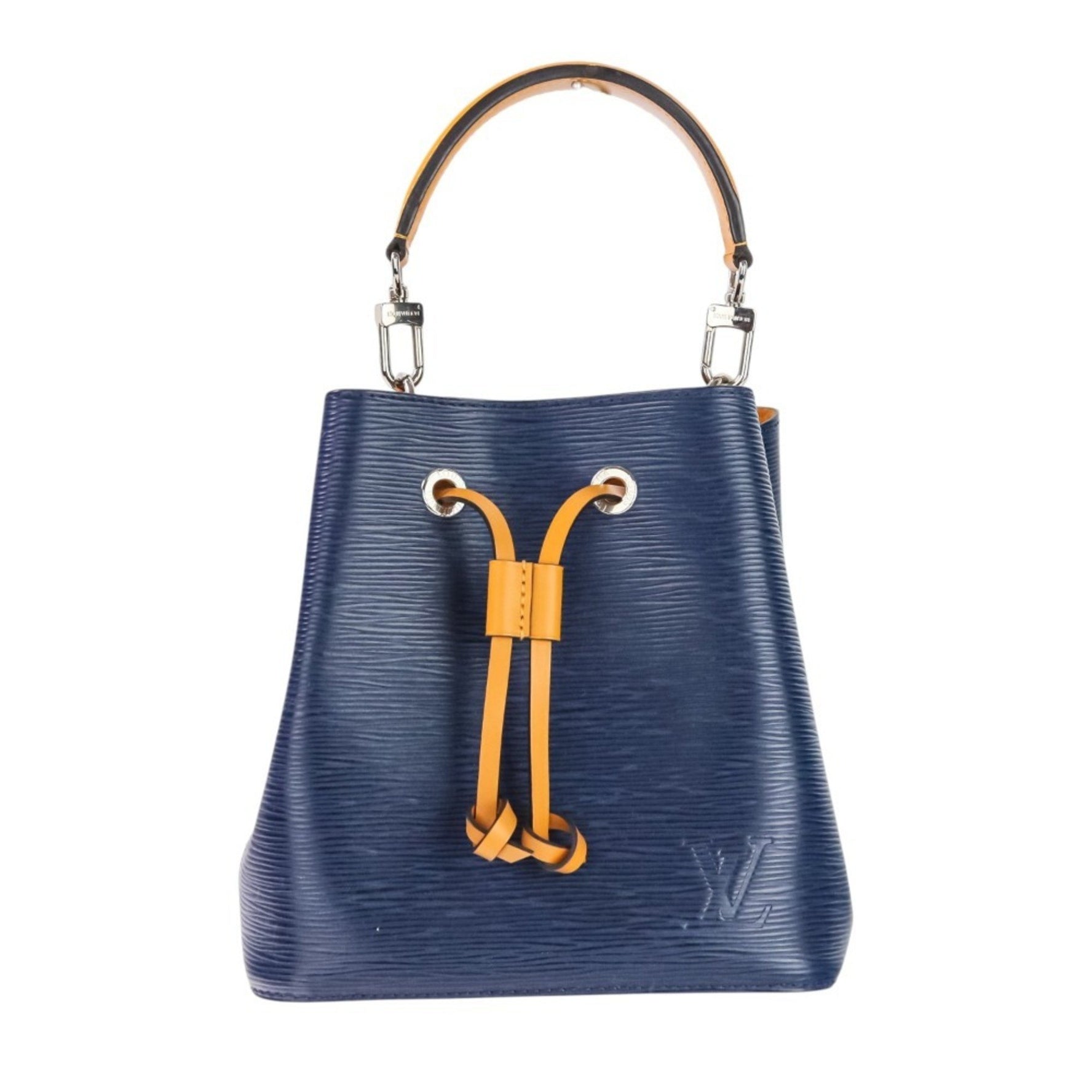 LOUIS VUITTON Epi NeoNoe BB Handbag/Shoulder Bag Navy Orange