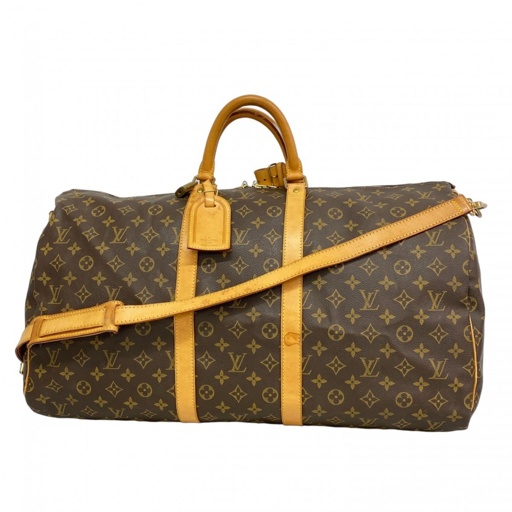 Louis Vuitton Monogram Keepall Bandouliere 55 Boston Bag Men's and