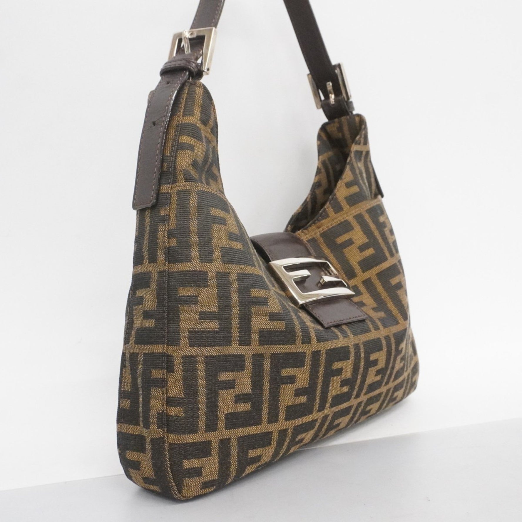 Fendi Zucca nylon canvas handbag in