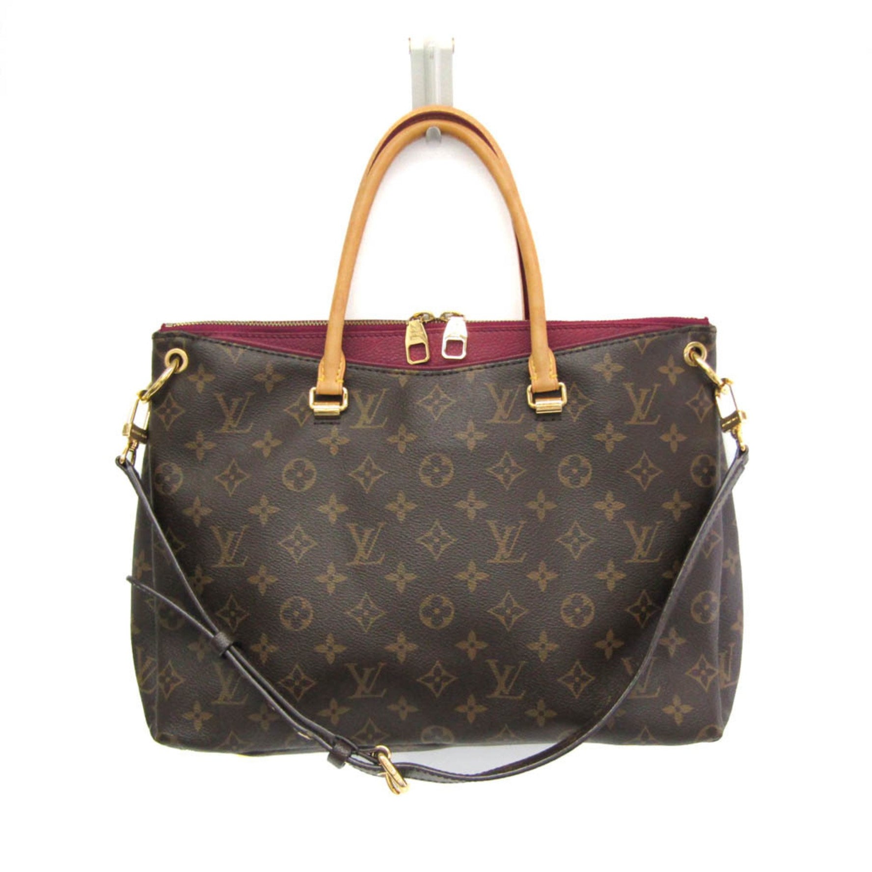 Louis Vuitton Monogram Pallas Handbag,Shoulder Bag Aurore,Brown