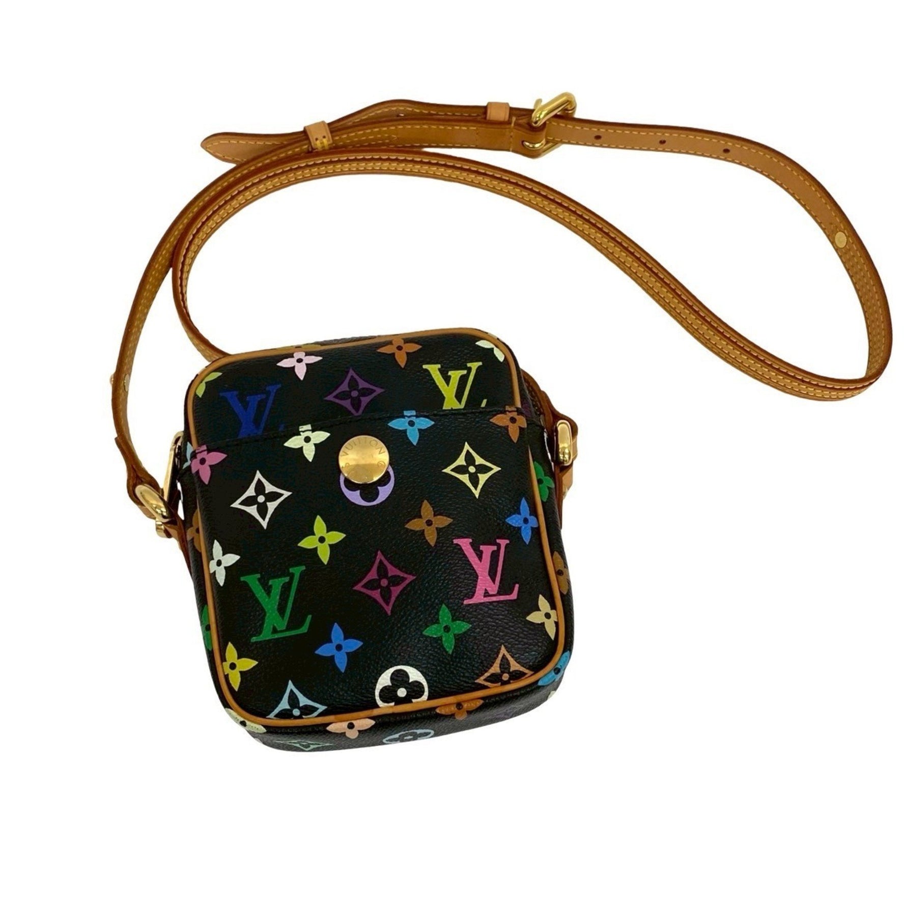 Louis Vuitton Monogram Multicolore Leather Mini Shoulder Bag/Pochette/Sacoche Noir