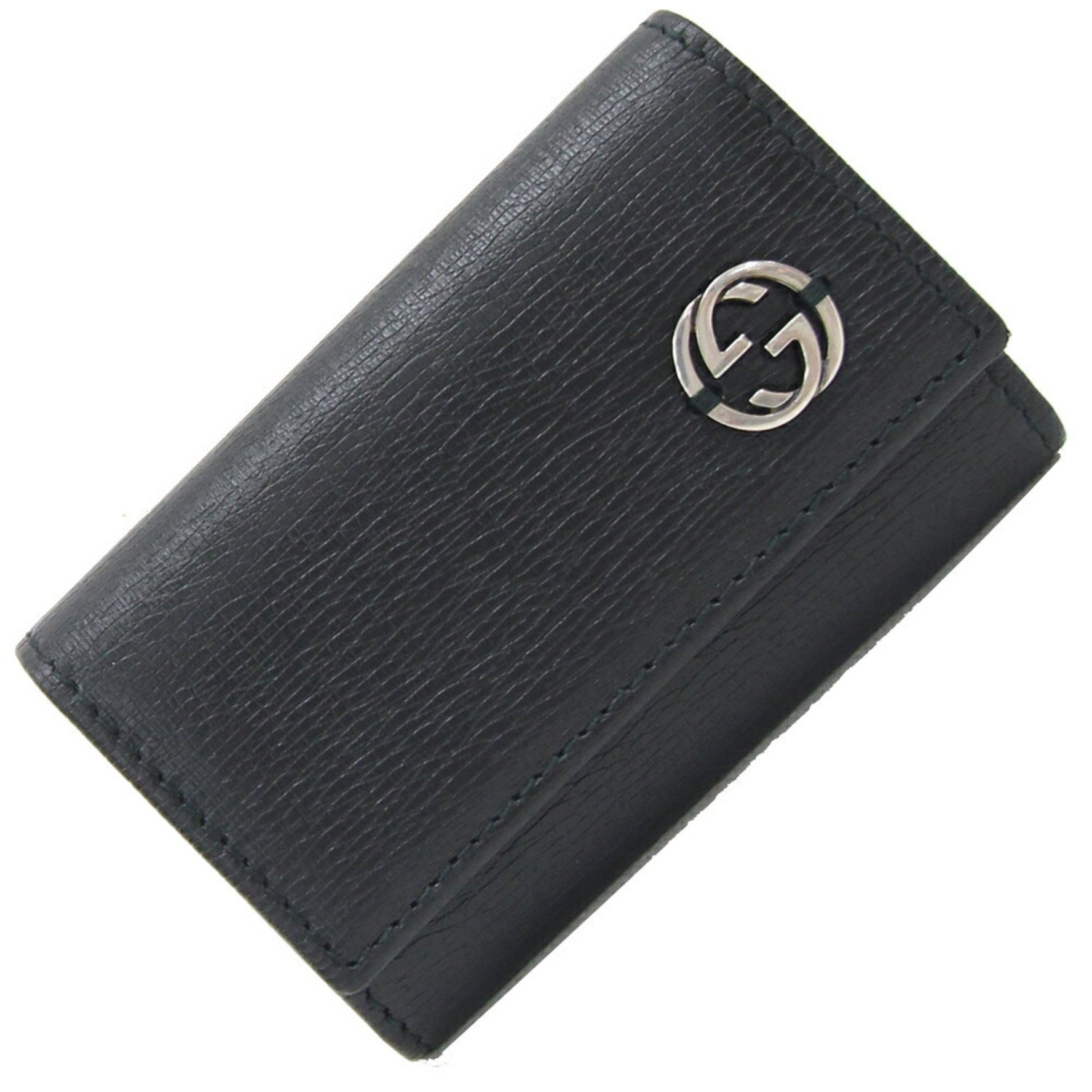 Gucci Case Interlocking G Leather Keys Men Women
