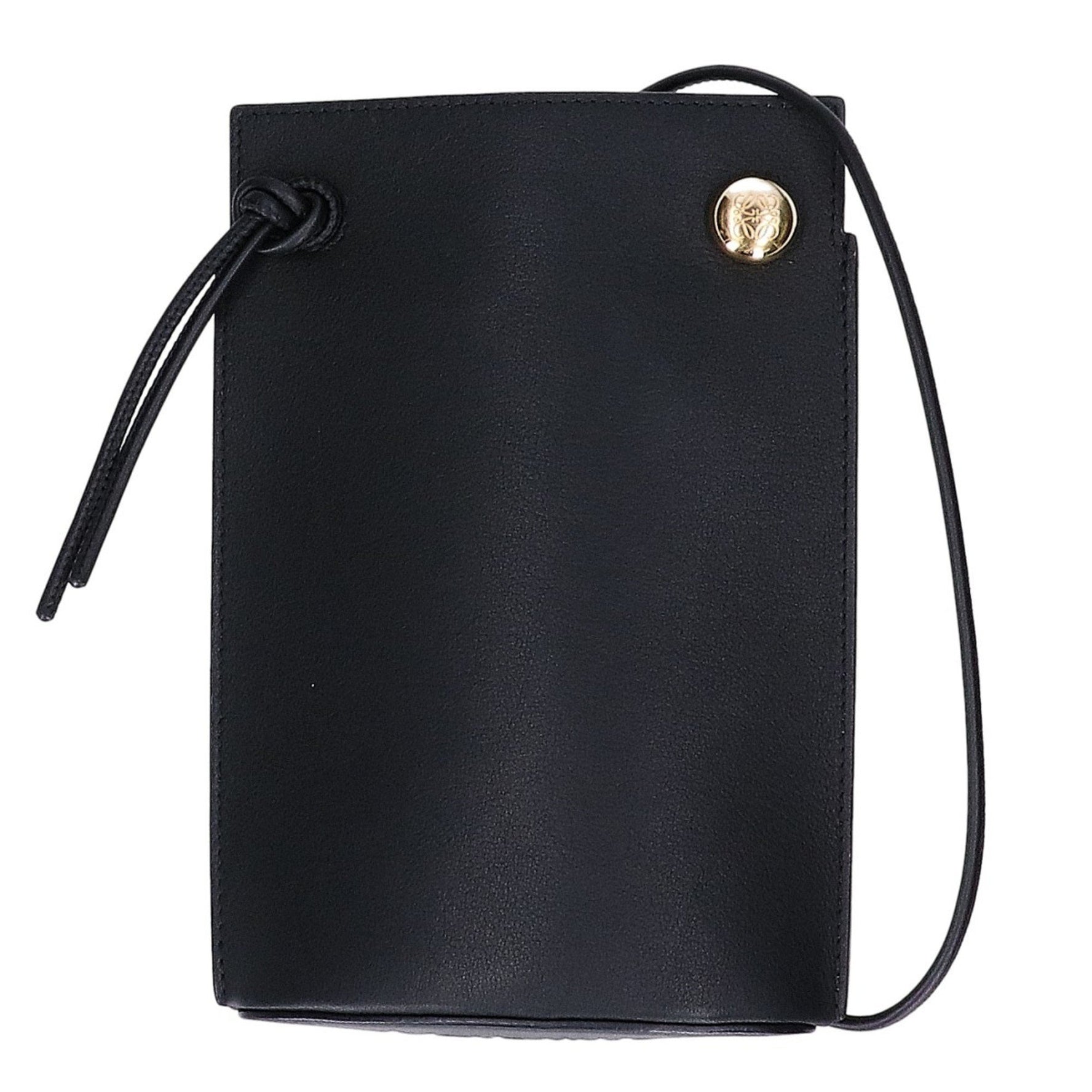 LOEWE Classic Calfskin Pebble Dice Pocket Pouch Shoulder Bag in