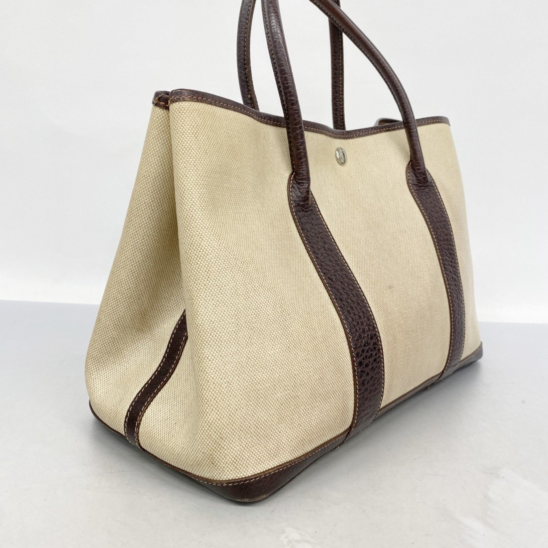 Hermes Hermès Garden PM Tote Bag in Toile Ash (F Stamp)