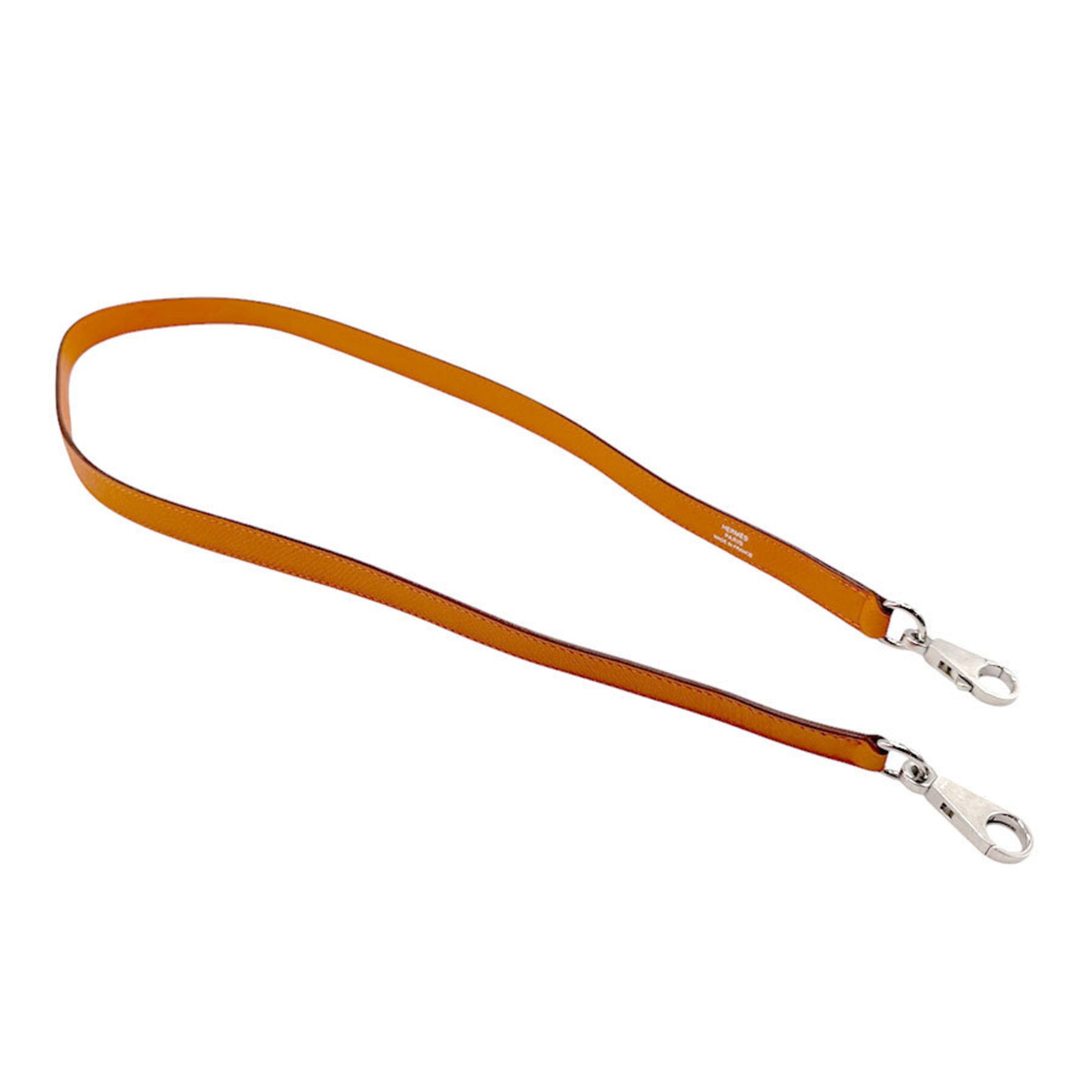 Hermes shoulder strap for Bolide and Kelly, Epsom leather, silver, men women