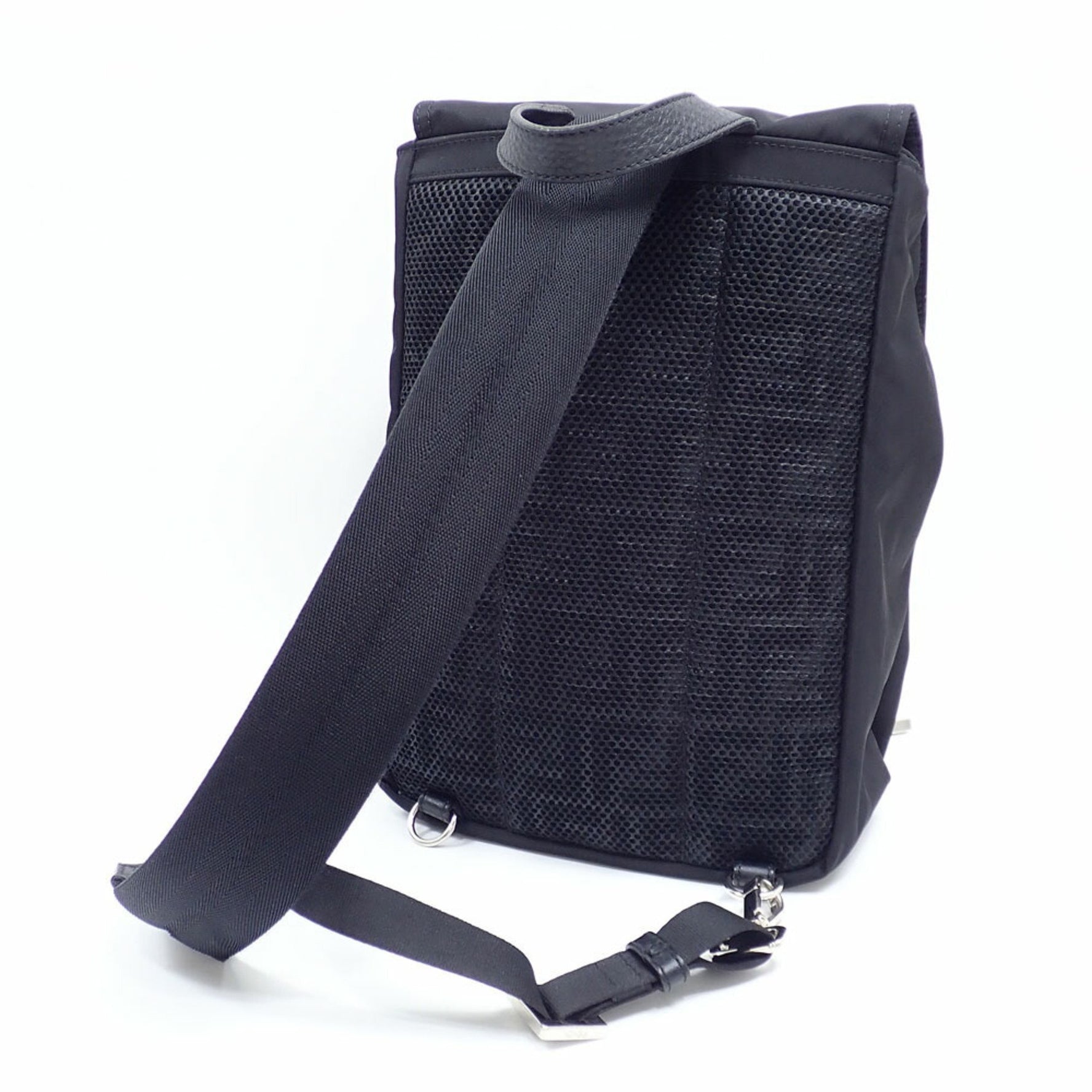 Fendi Fendines Small Body Bag in Nylon and Leather with Econyl Finish