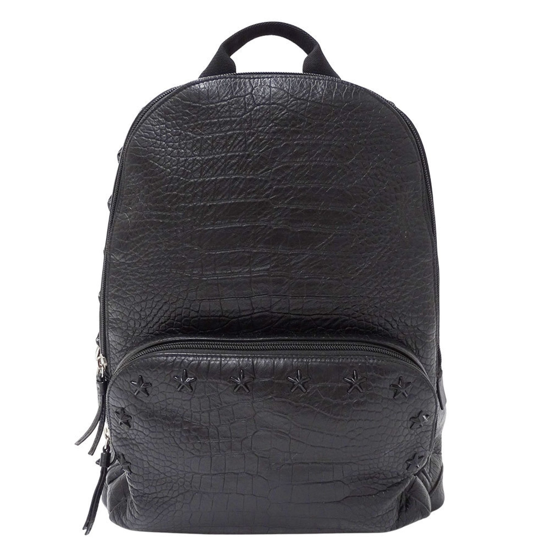 Jimmy Choo bag leather backpack with star studs.