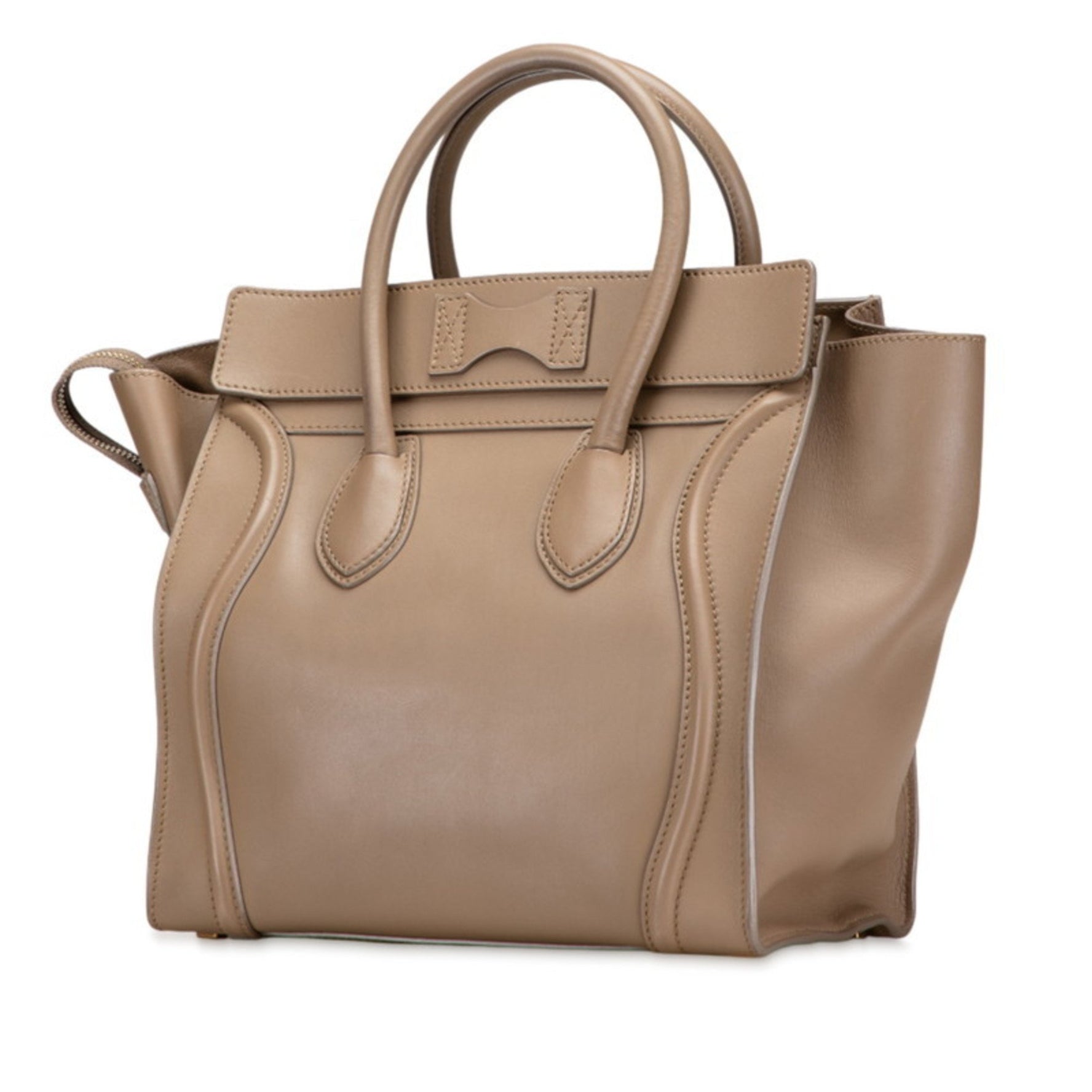 Celine Luggage Micro Shopper Handbag in Leather