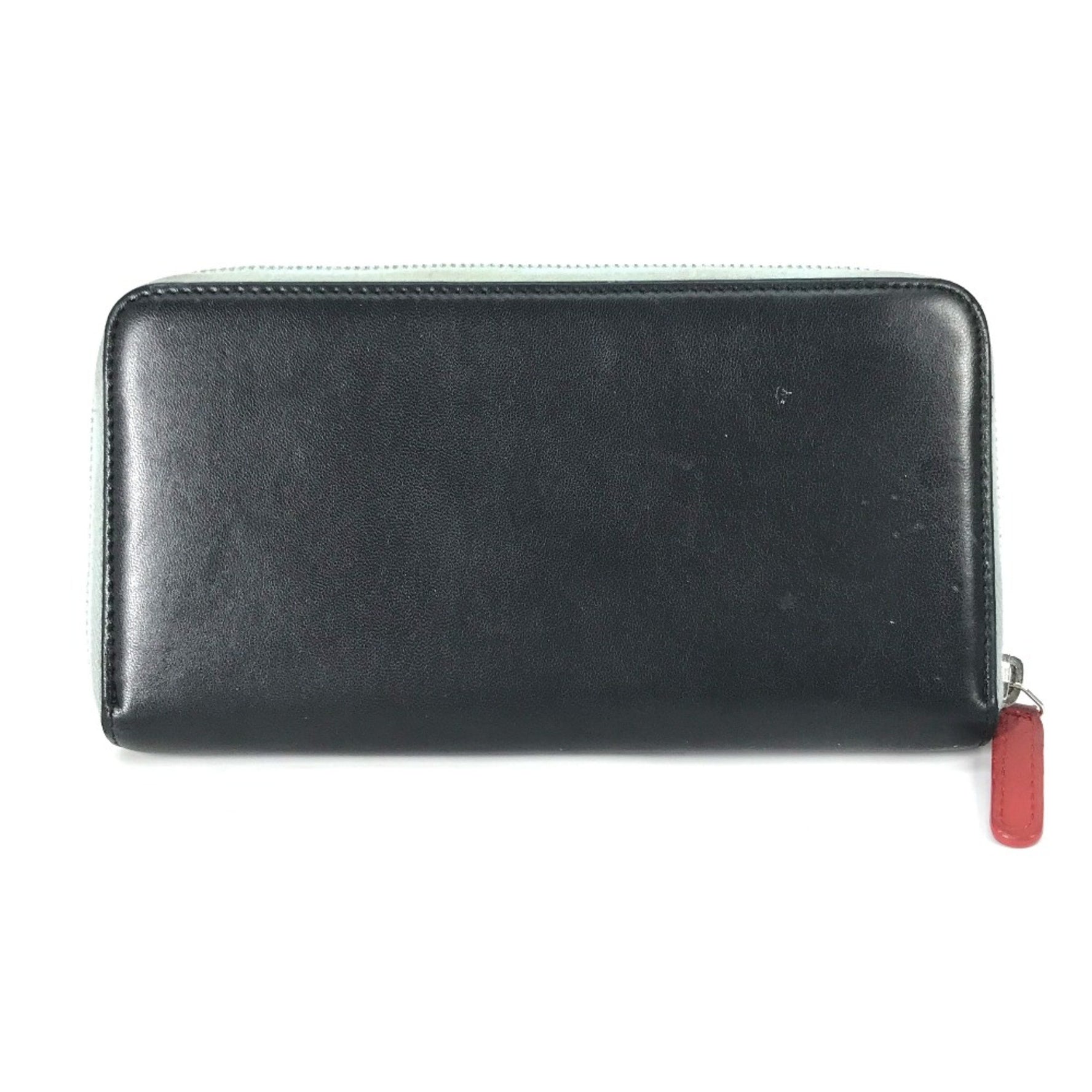 Chanel airline triple coco Zip Around Long Wallet Light blue