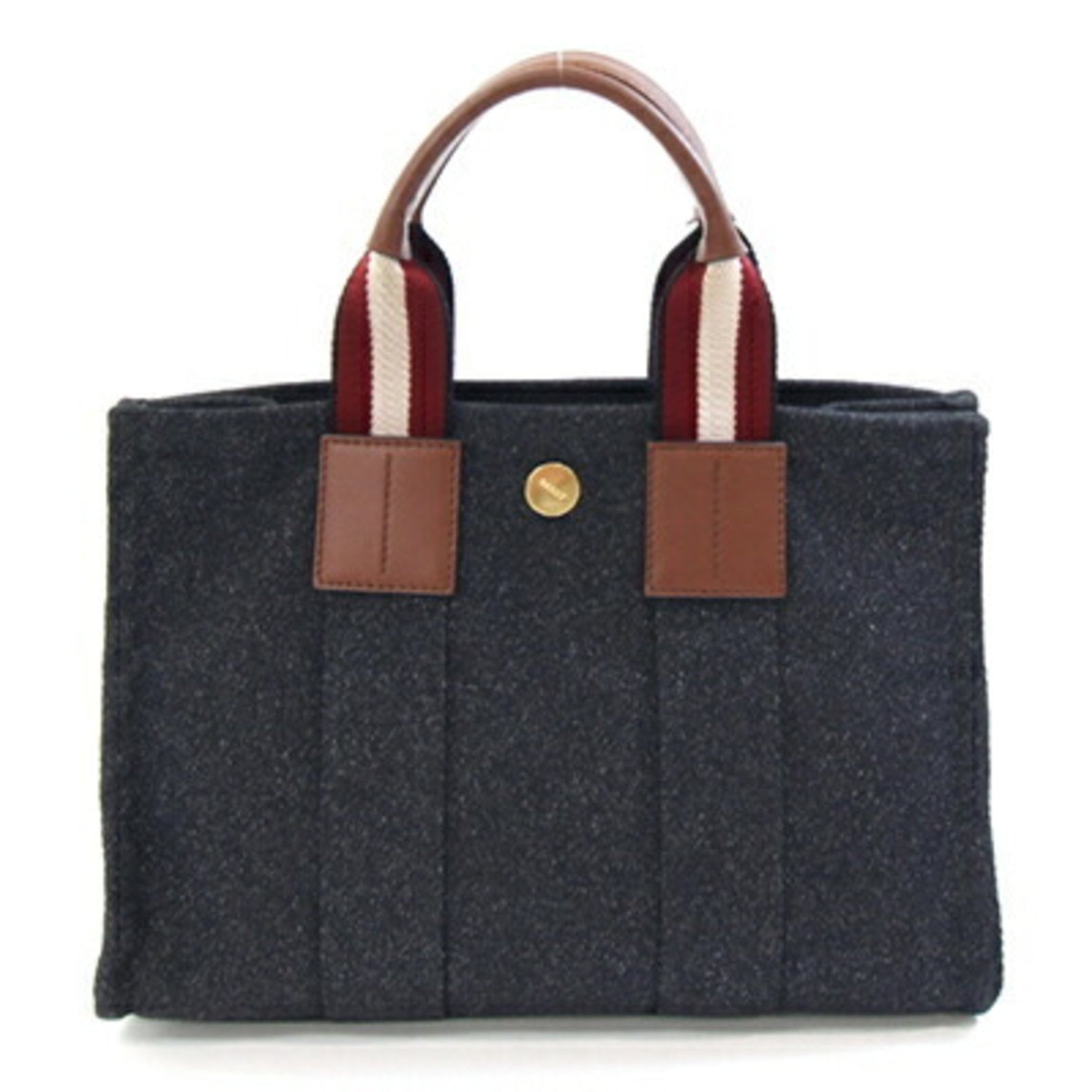BALLY Drysalia Handbag in Black, Gray, and Brown Canvas Leather for Women