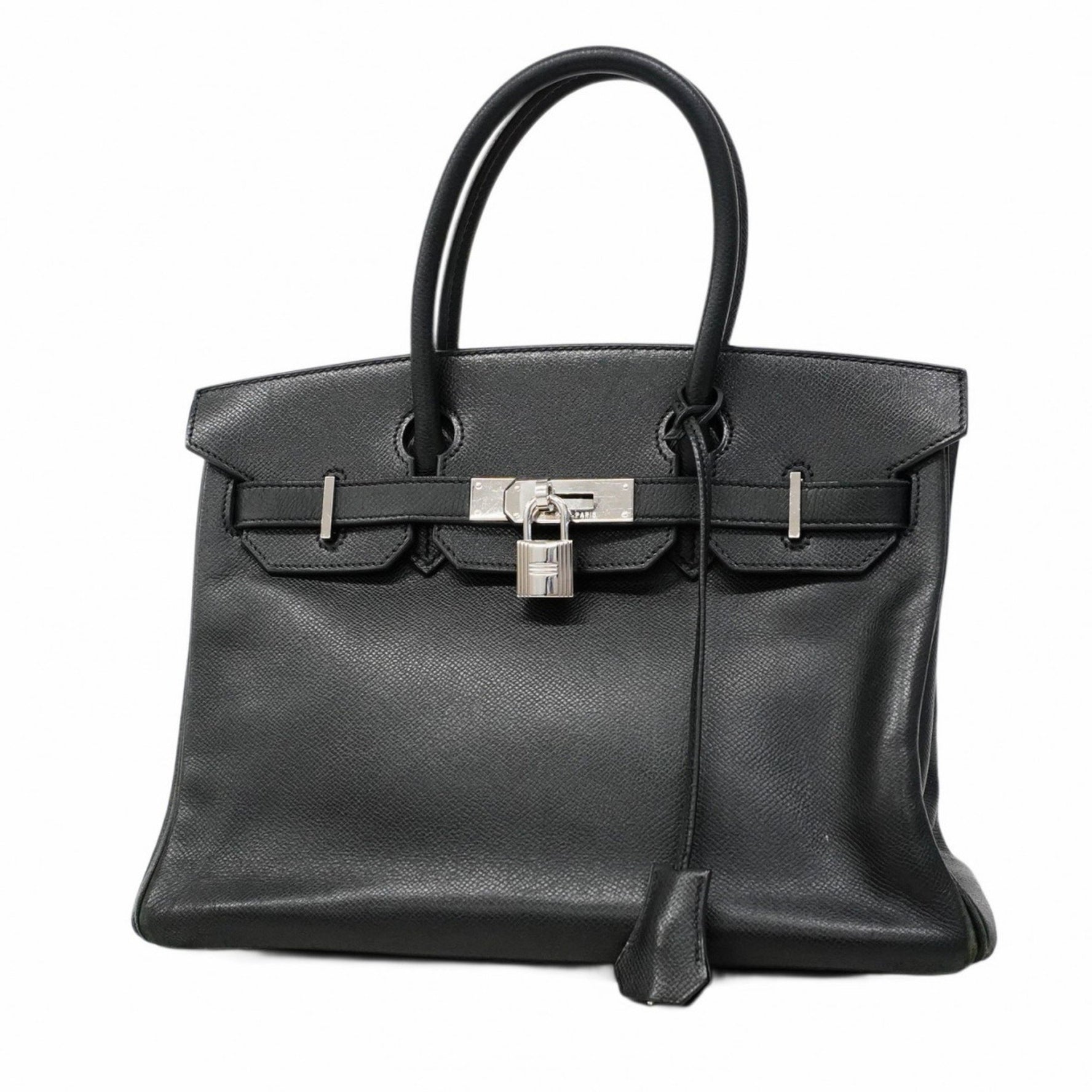 Hermes Hermès Birkin 30 Handbag, Epsom Leather, Black, N Stamp, Women's, P1477931