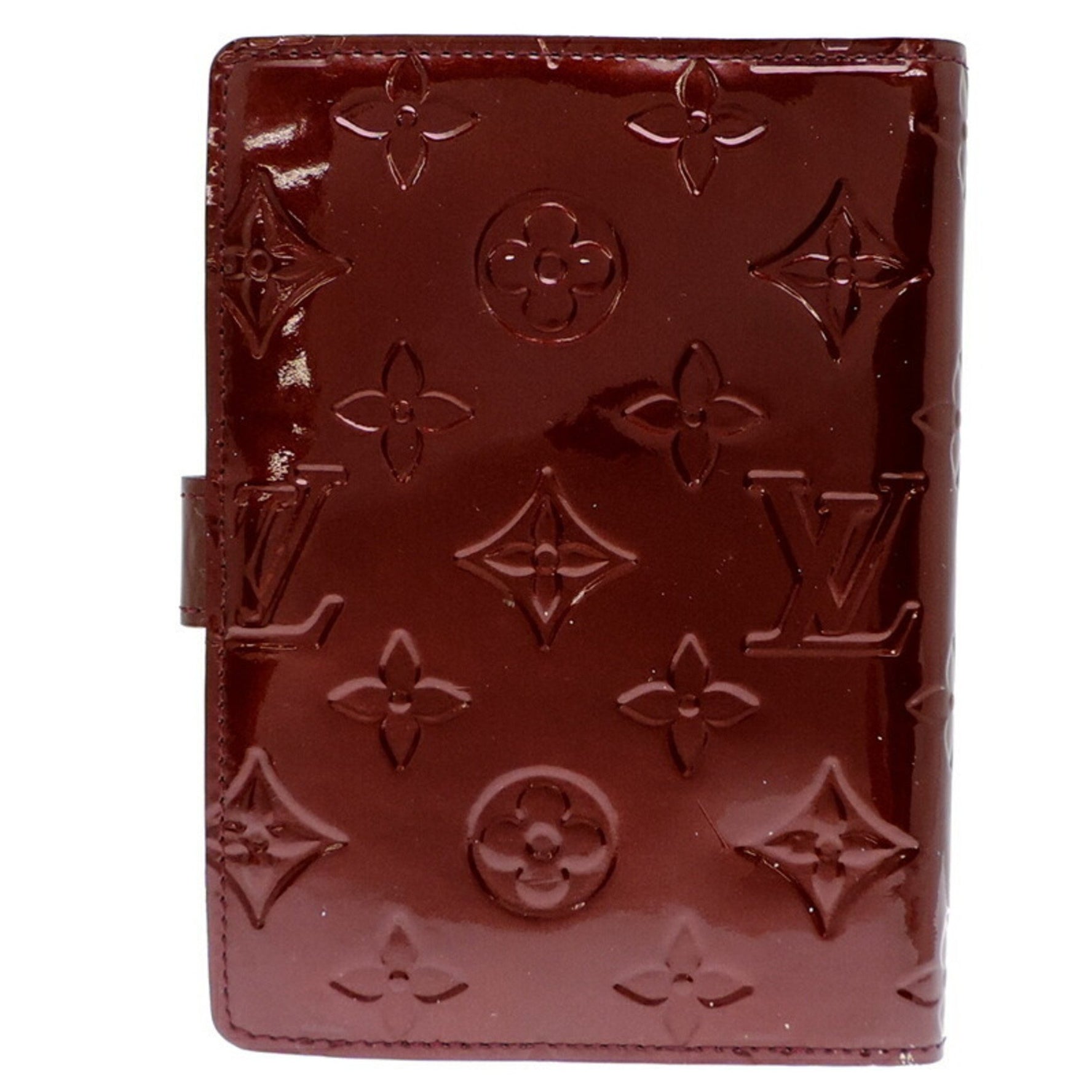 Louis Vuitton Agenda PM Ladies Notebook Cover ( ) Monogram Vernis Rouge Fauvist (Red)