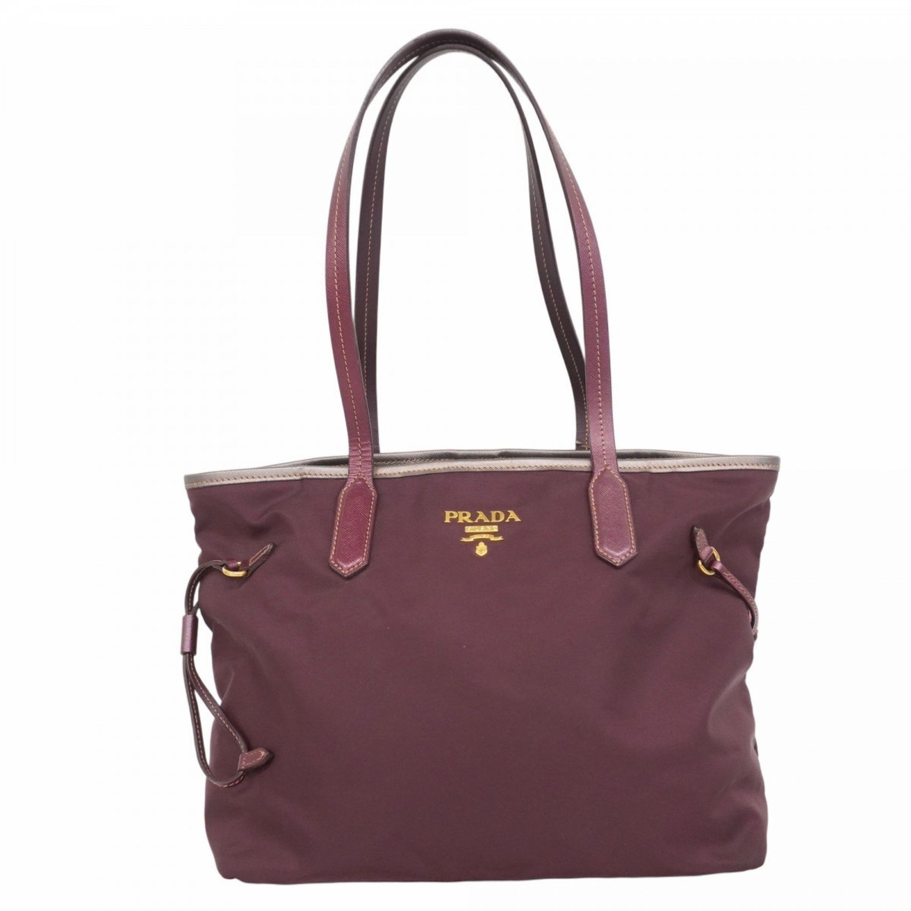 Prada tote bag nylon purple for women