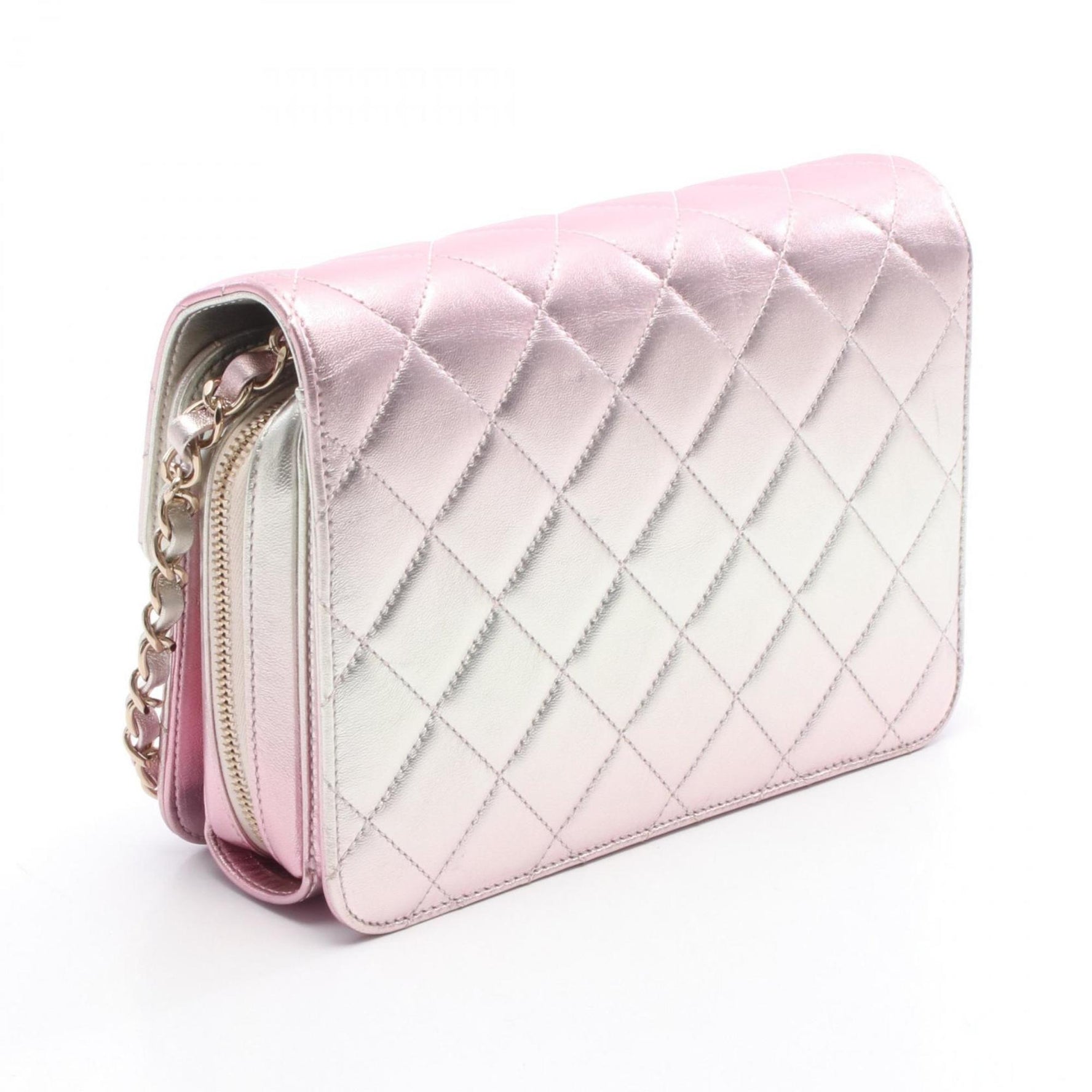 CHANEL Matelasse Shoulder Bag, Lambskin Leather, and Gold