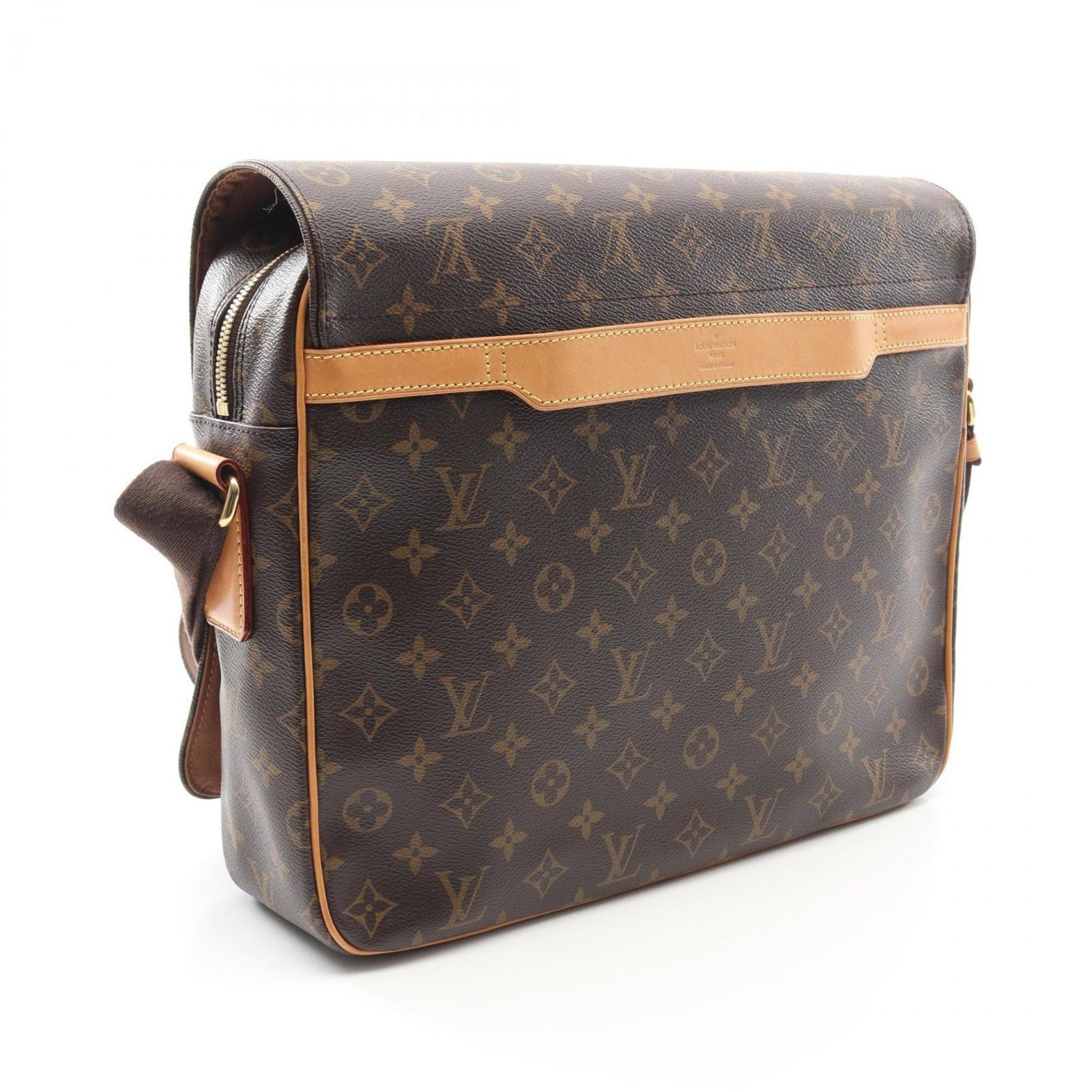 Louis Vuitton Abess Shoulder Bag, Coated Canvas and Leather, Monogram, Brown, Men's