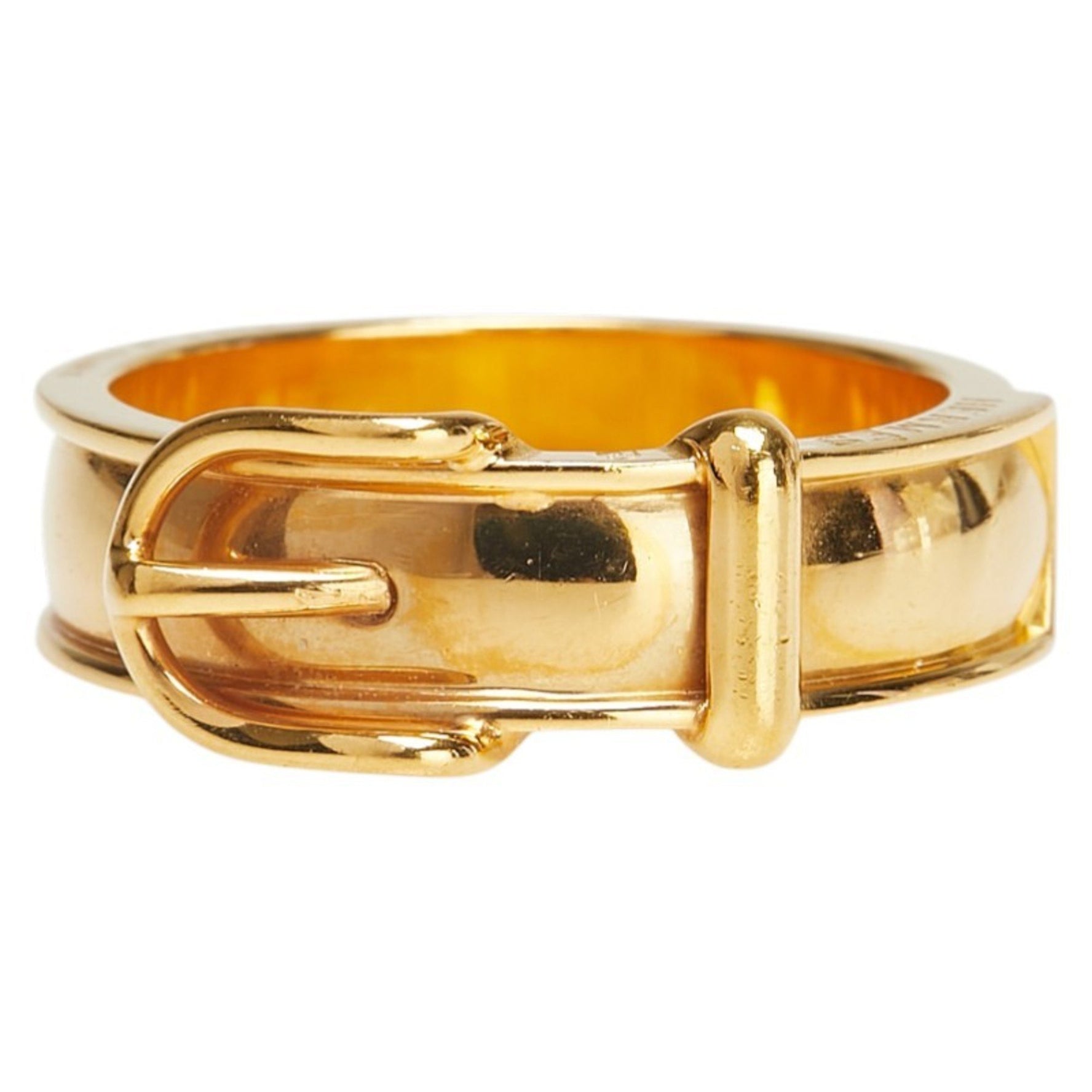 Hermes Belt Motif Scarf Ring Plated
