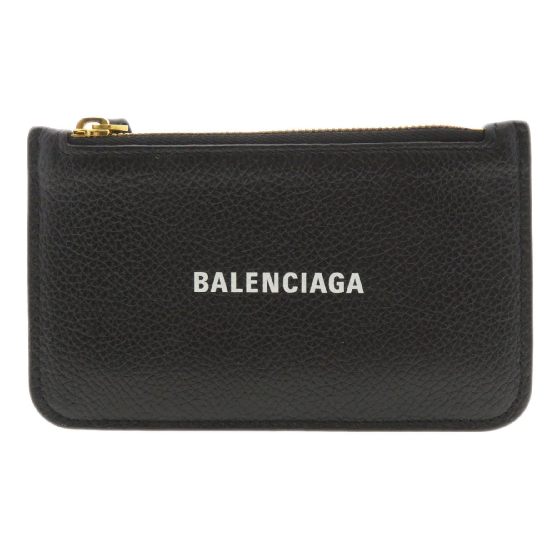 Balenciaga Motif Wallet/Coin Case Calf Leather