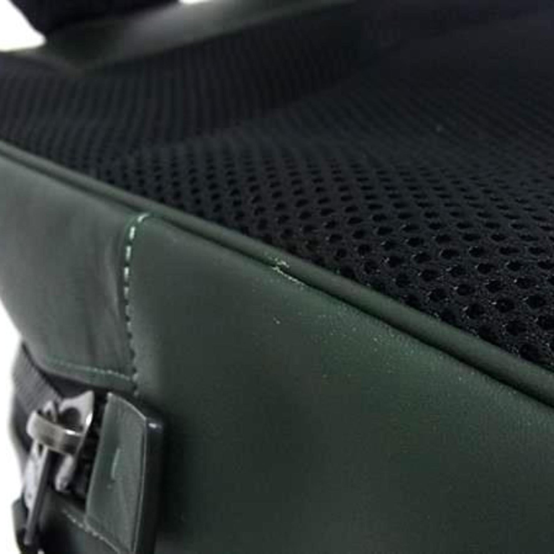 COACH Signature Backpack Gray and Green Leather Men's