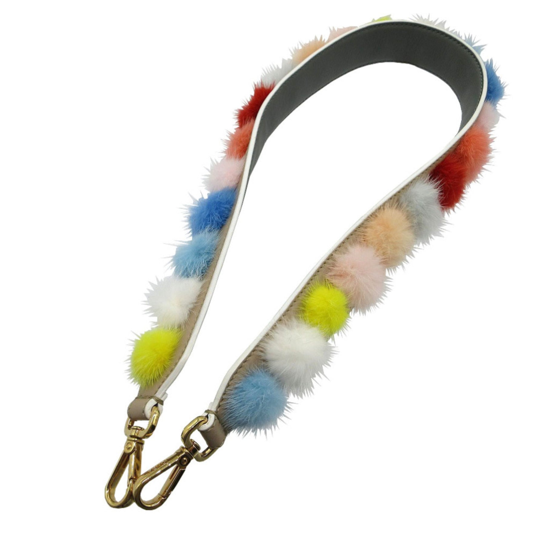 Fendi Strap You Fur Shoulder Leather/Fox Multicolor 0568