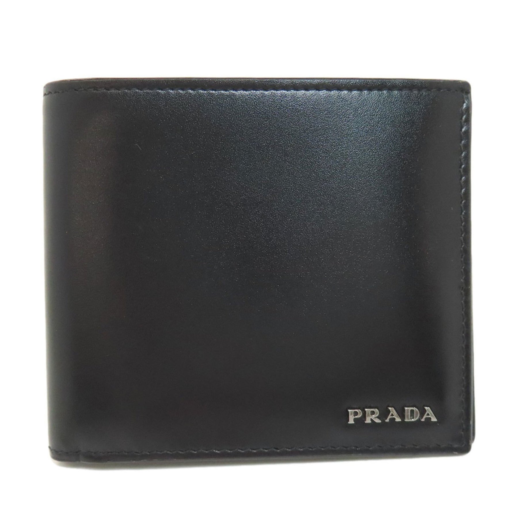 PRADA Leather Bi-fold Wallet