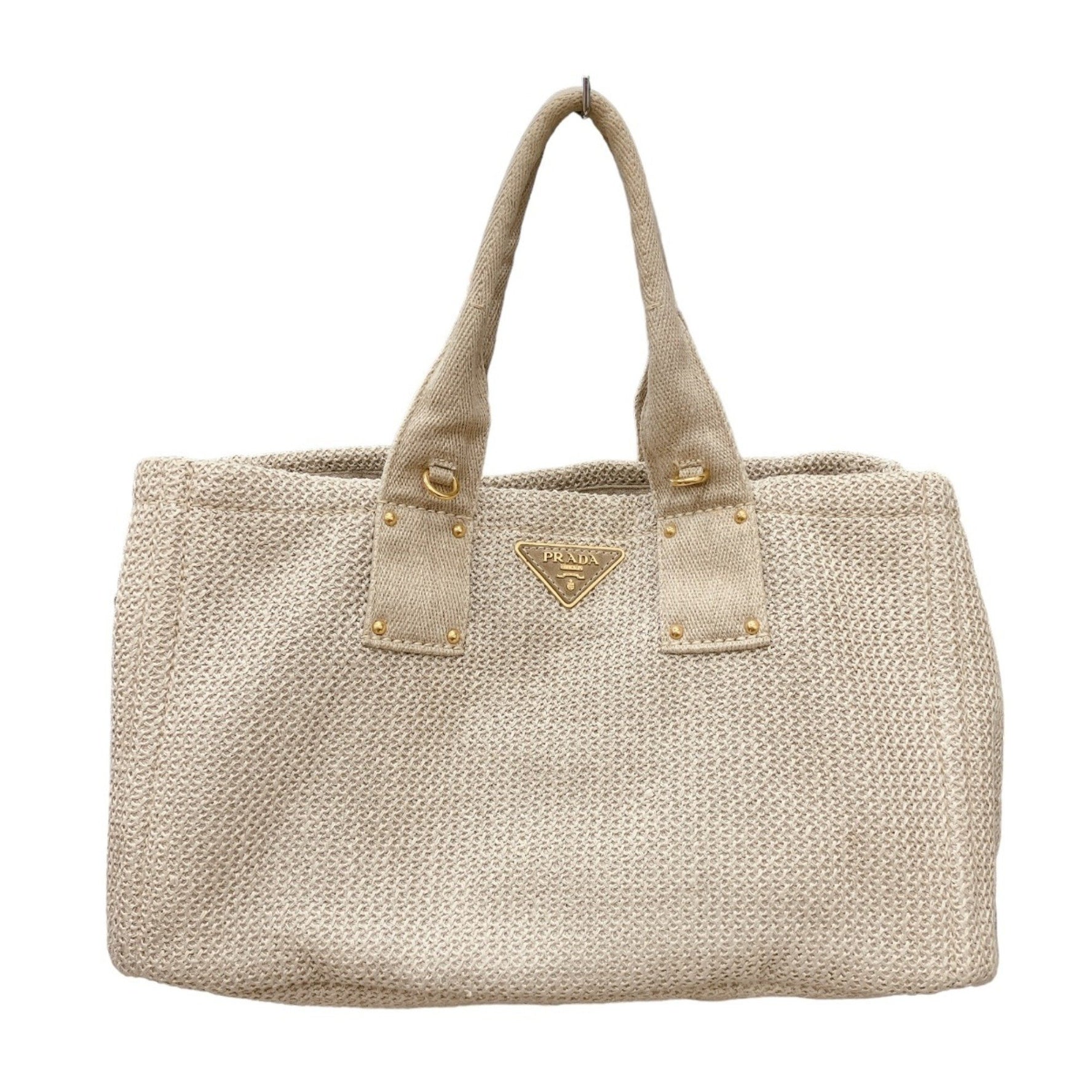 PRADA Tote Bag Canvas Canapa