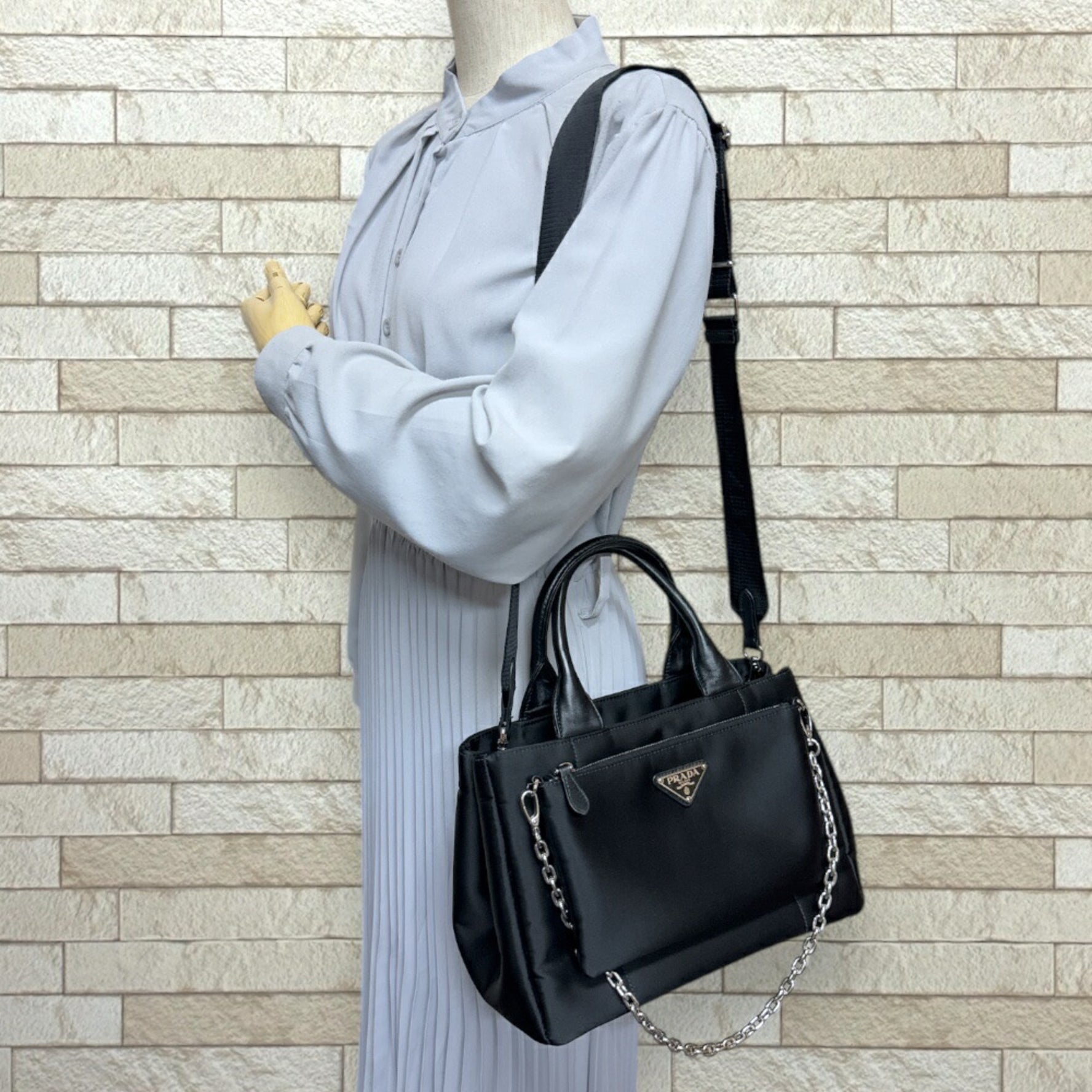 Prada Shoulder Bag Nylon Unisex