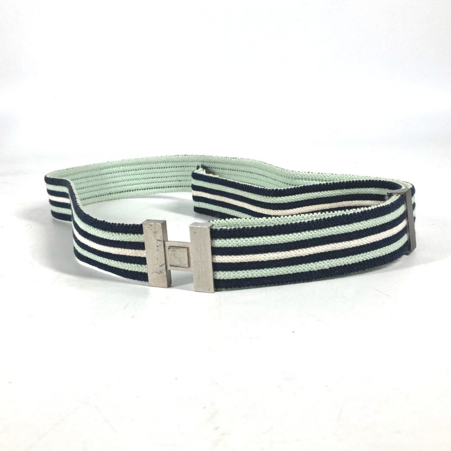 HERMES H Border Belt Elastic Men's
