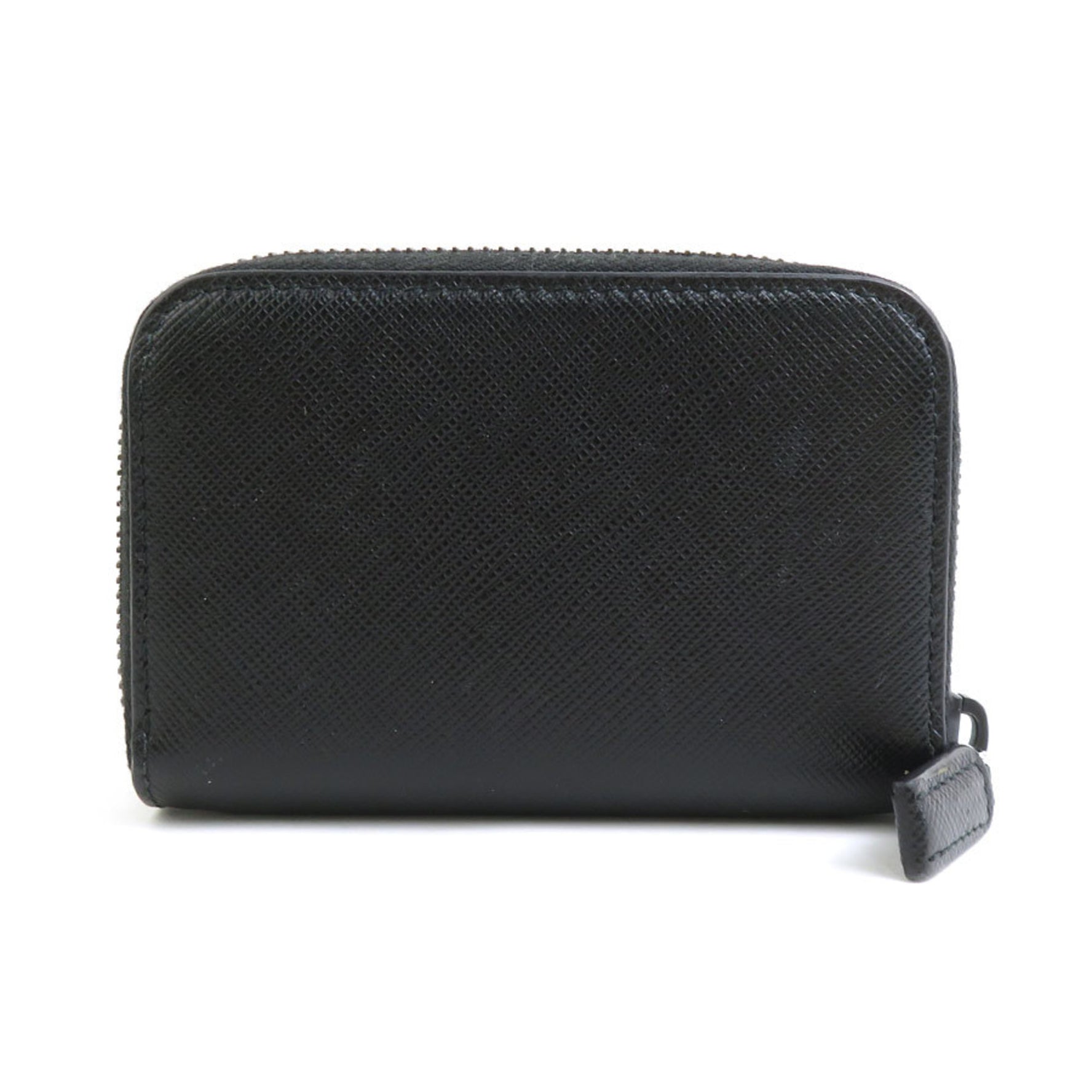 PRADA wallet/coin case leather silver men women