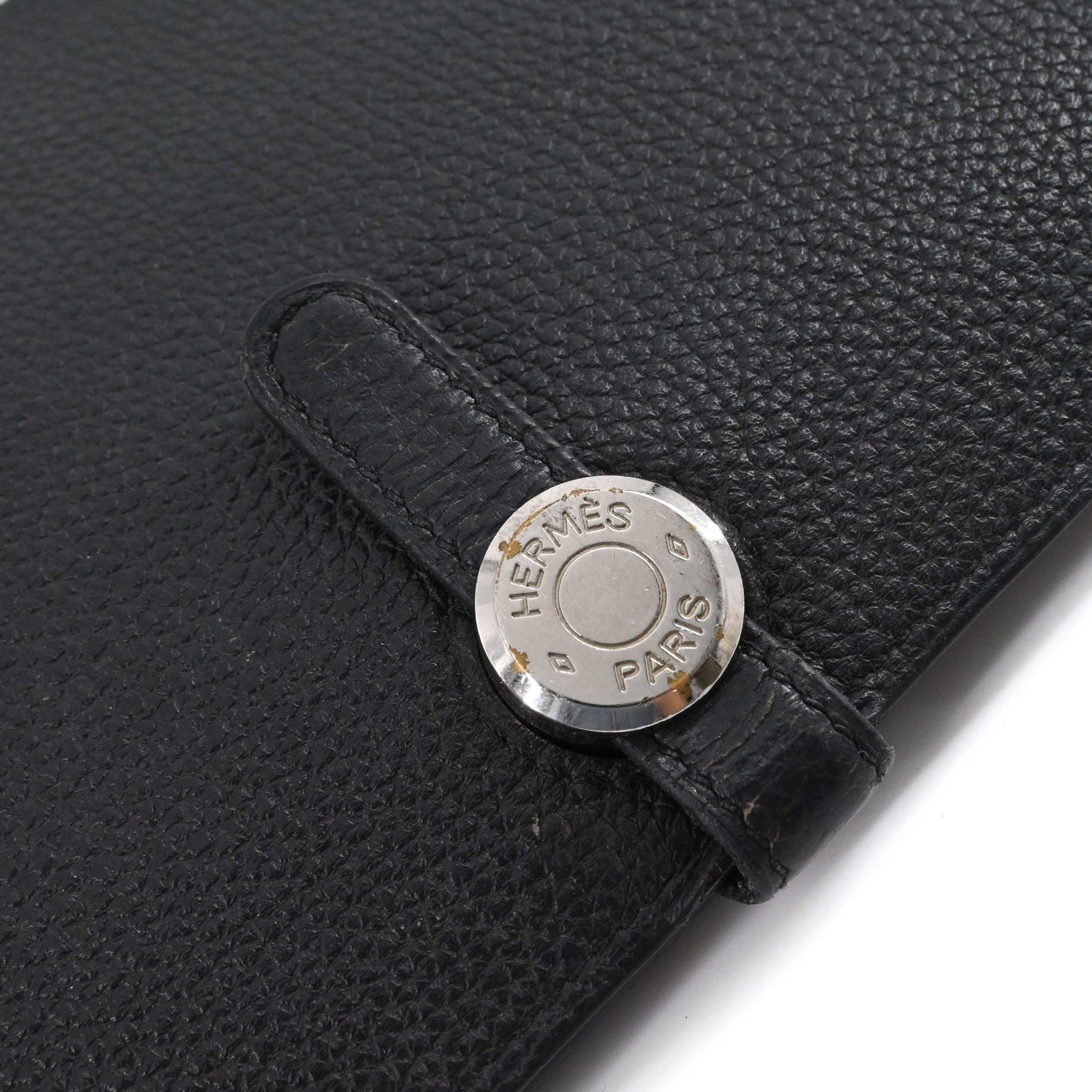 HERMES Dogon GM Duo Togo Leather Long Wallet in Taurillon Clemence #X