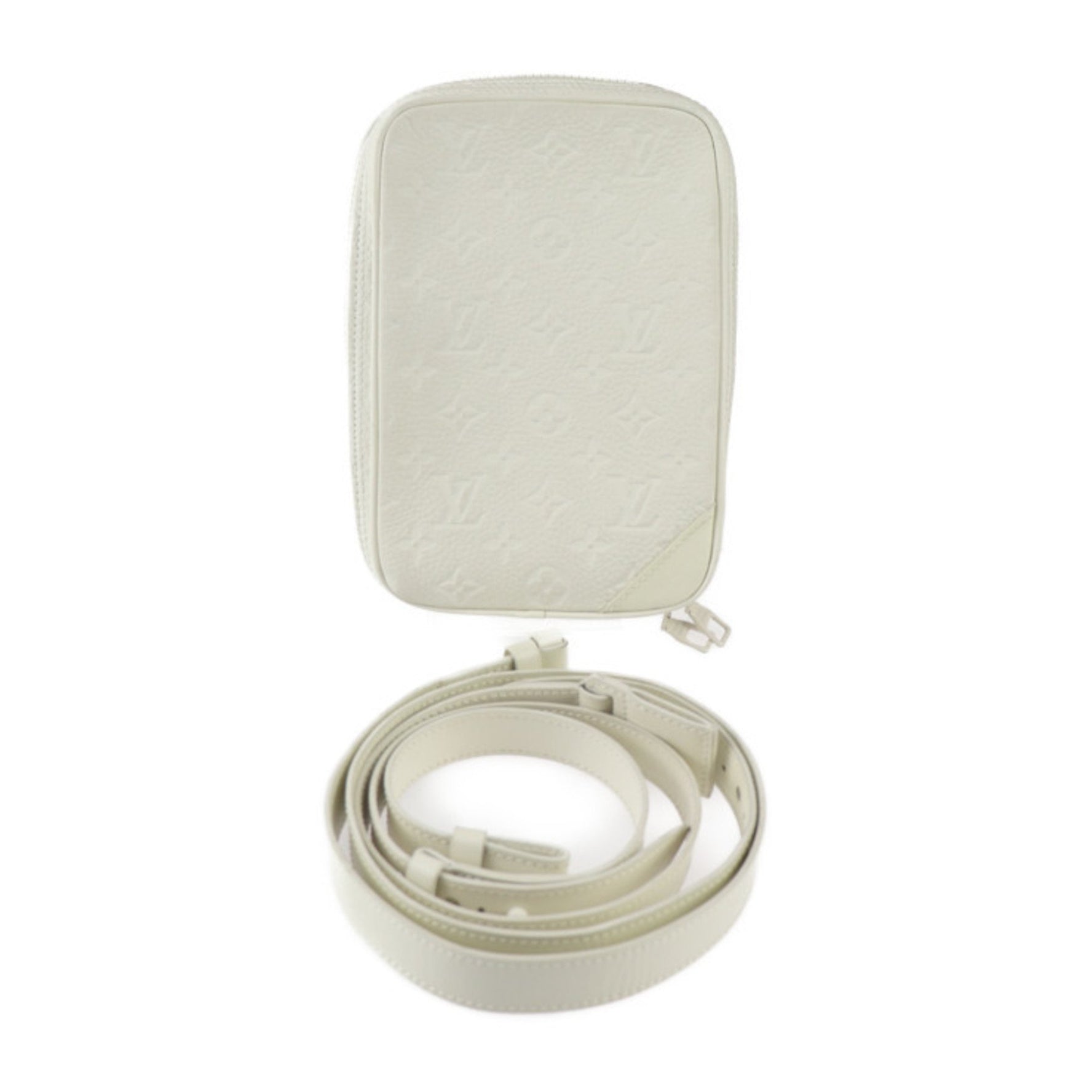 Louis Vuitton Utility Side Bag Monogram Shoulder Taurillon Leather Body Pouch