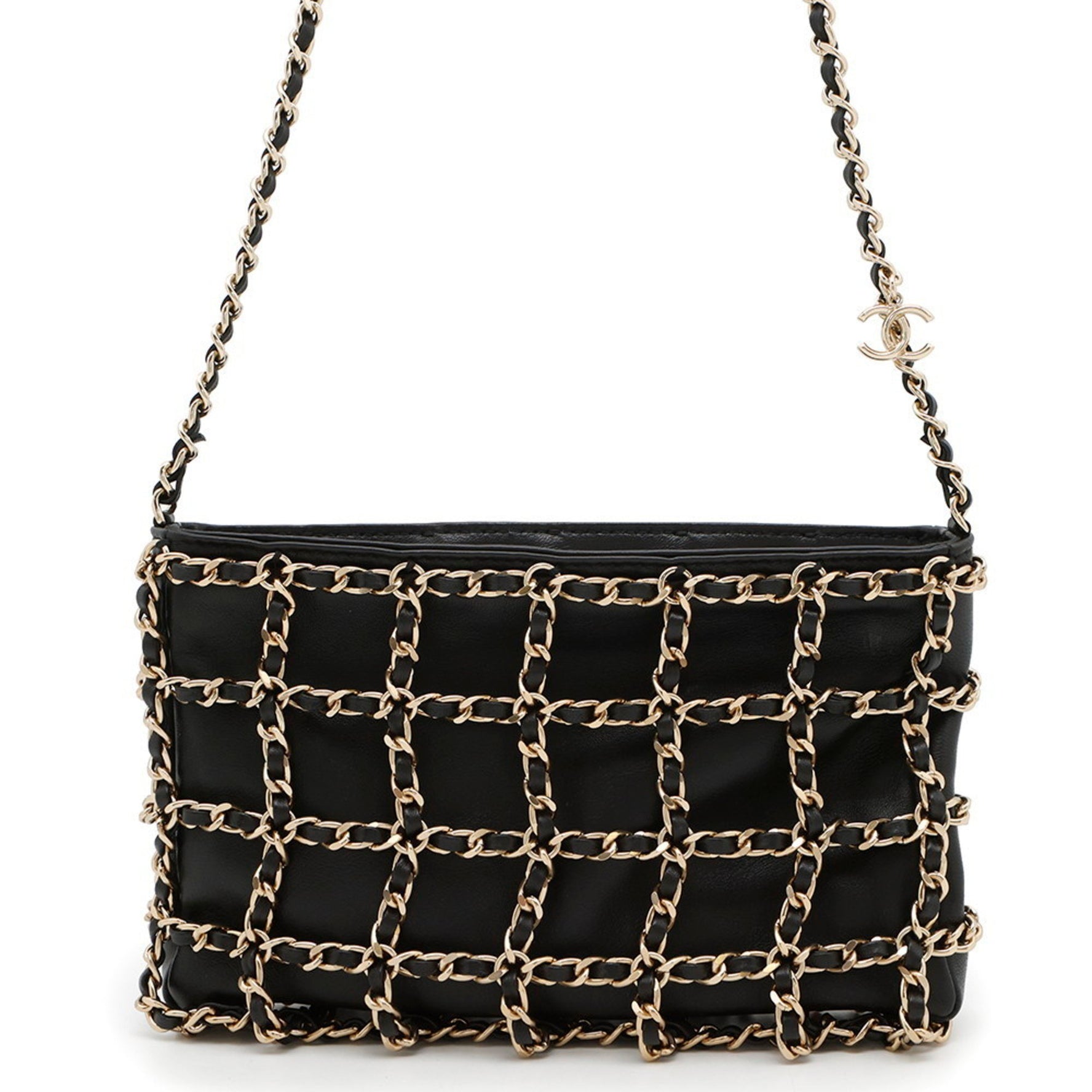 Chanel Chain Shoulder Bag with Coco Mark, Lambskin
