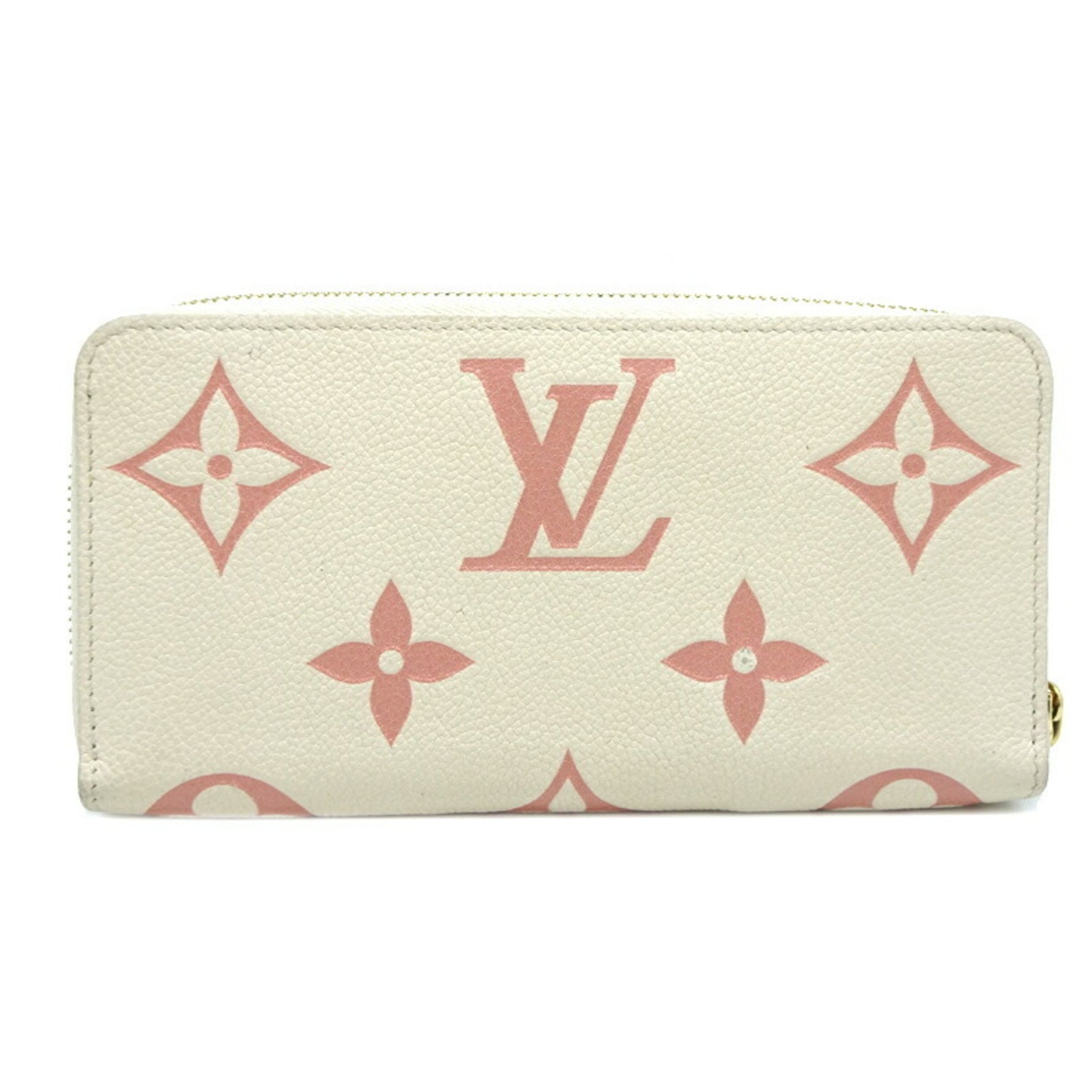 Louis Vuitton Zippy Wallet Long Bicolor Monogram Empreinte Crème
